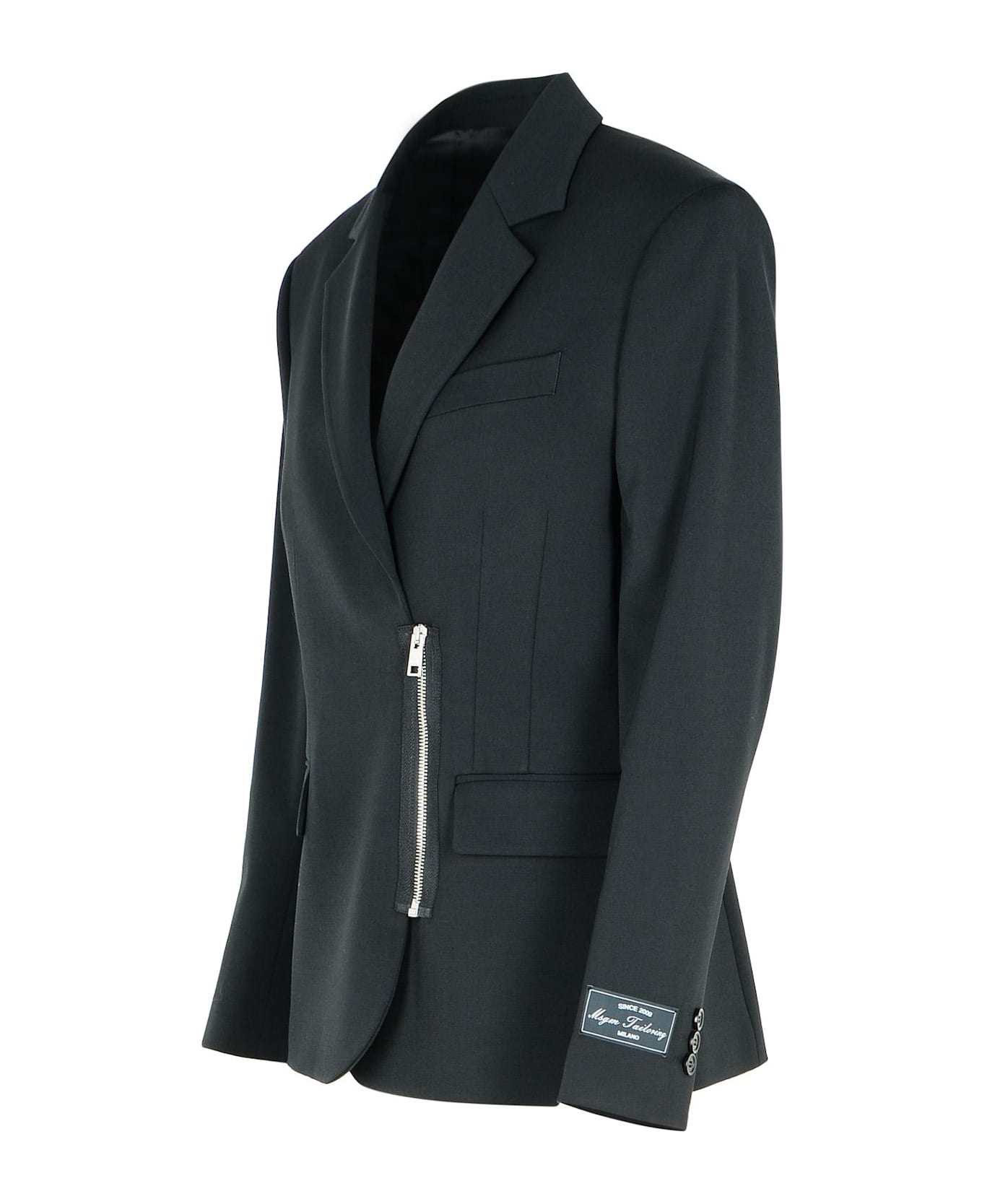MSGM Black Polyester Blend Jacket - Black