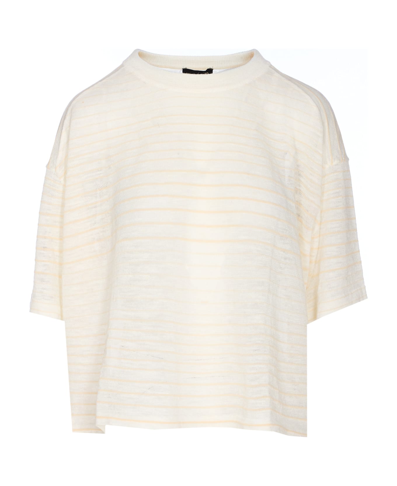 Roberto Collina Striped T-shirt - White