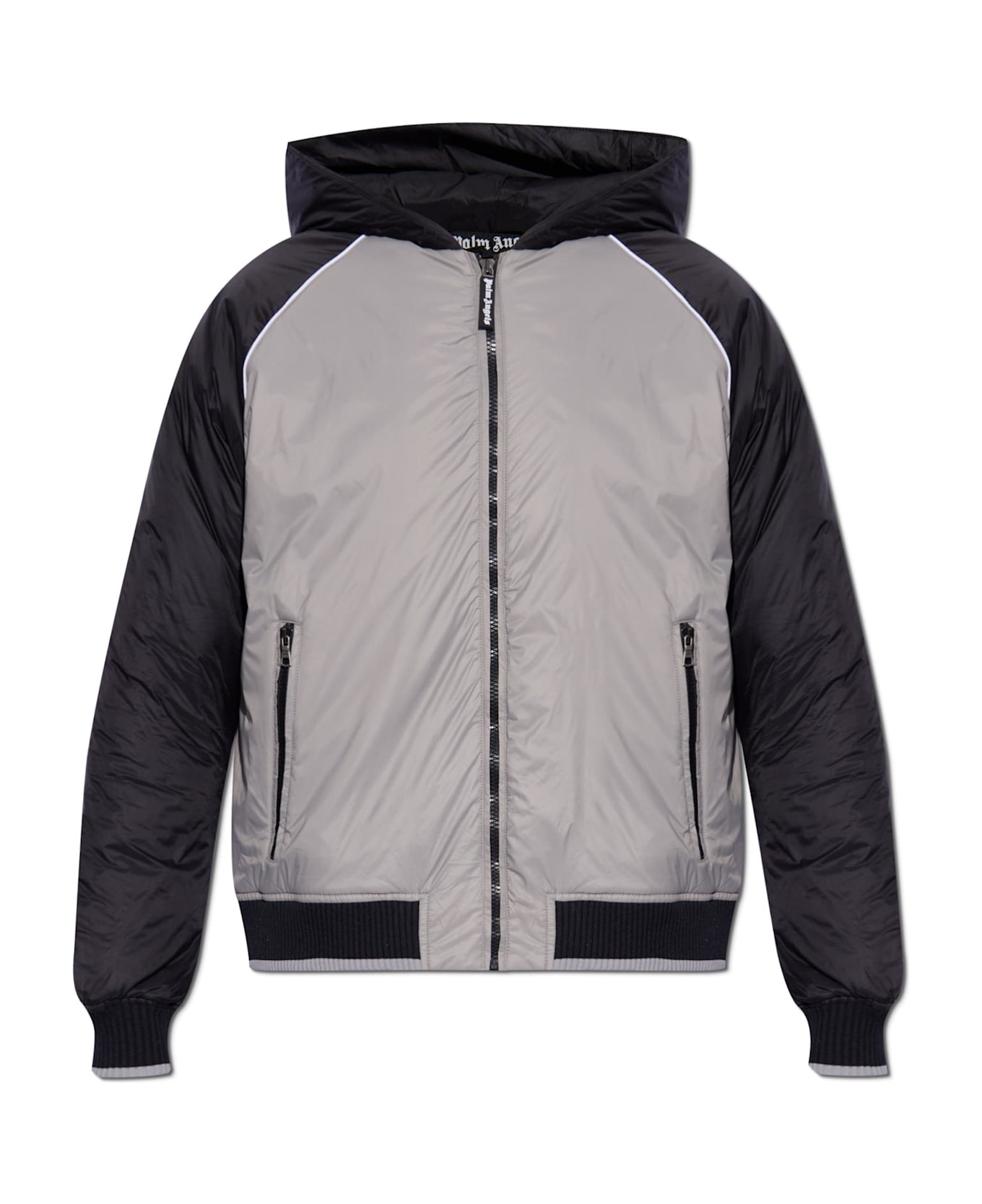 Palm Angels Hooded Jacket - Grigio
