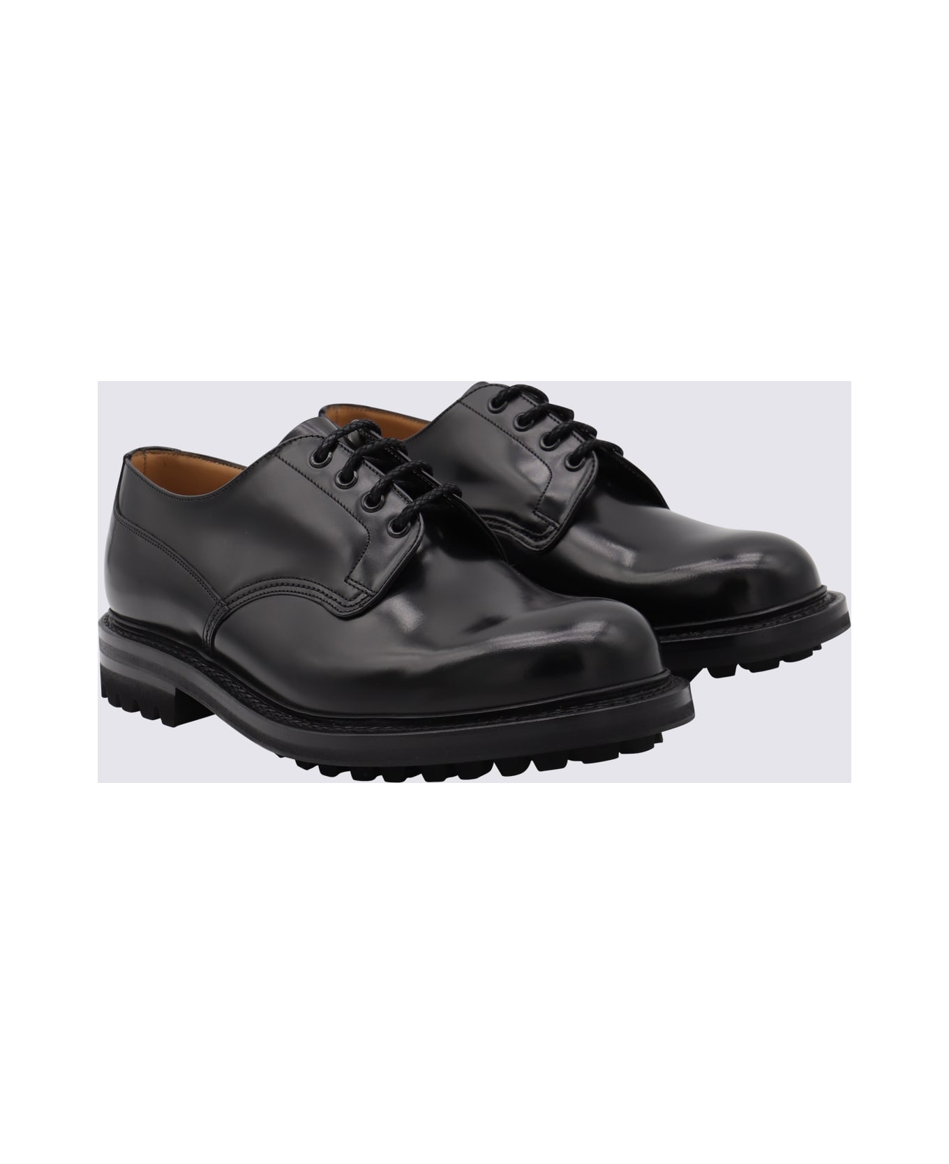 Church
s Black Leather Neil Lace Up Shoes - BLACK