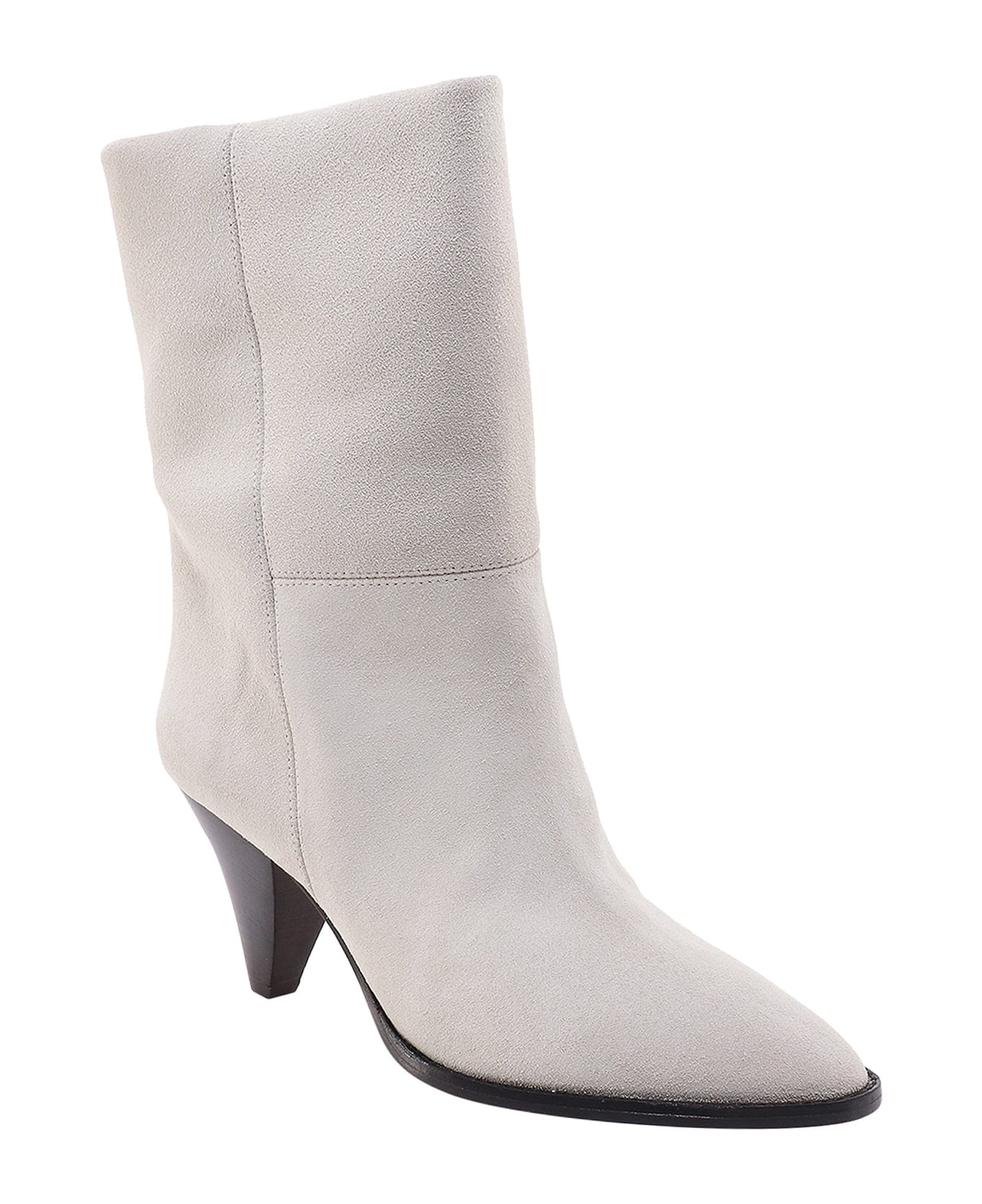 Isabel Marant Rouxa High Heels Ankle Boots - White