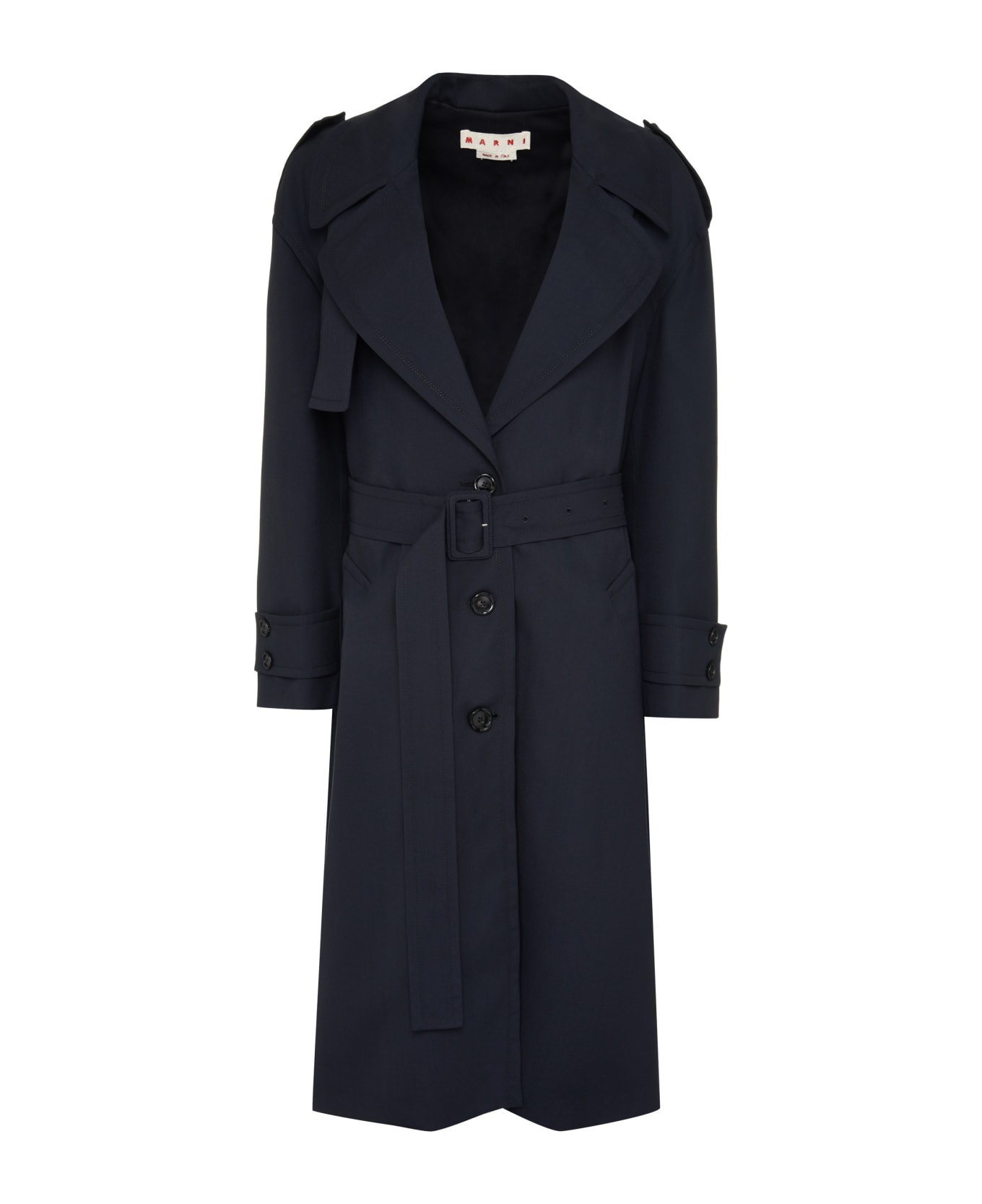 Marni Double-breasted Wool Trench Coat | italist