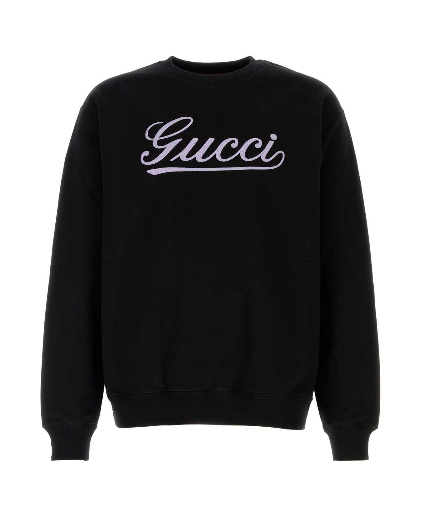 Gucci Black Cotton Sweatshirt - BLACKMIX