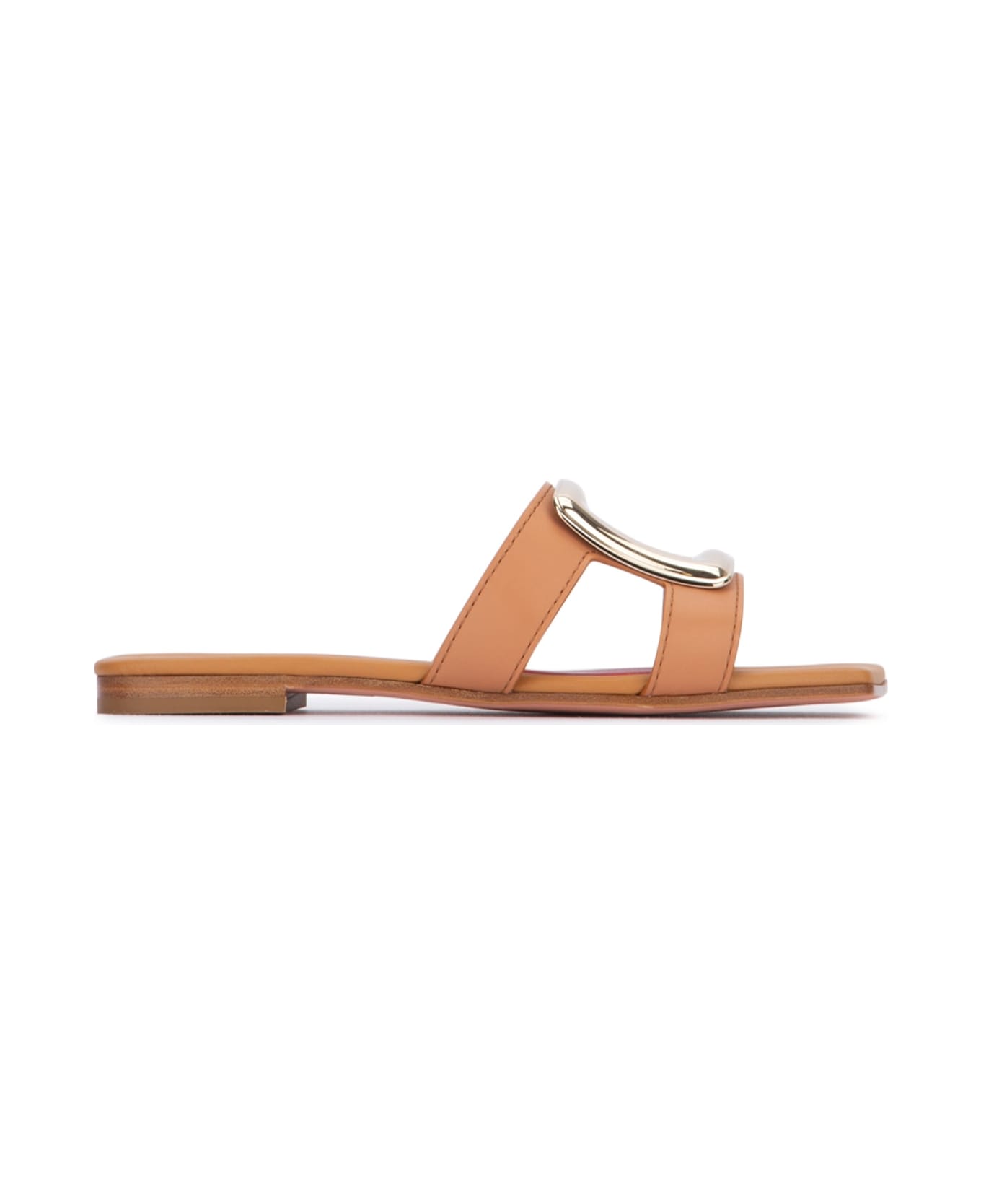 New Metal Buckle Mule