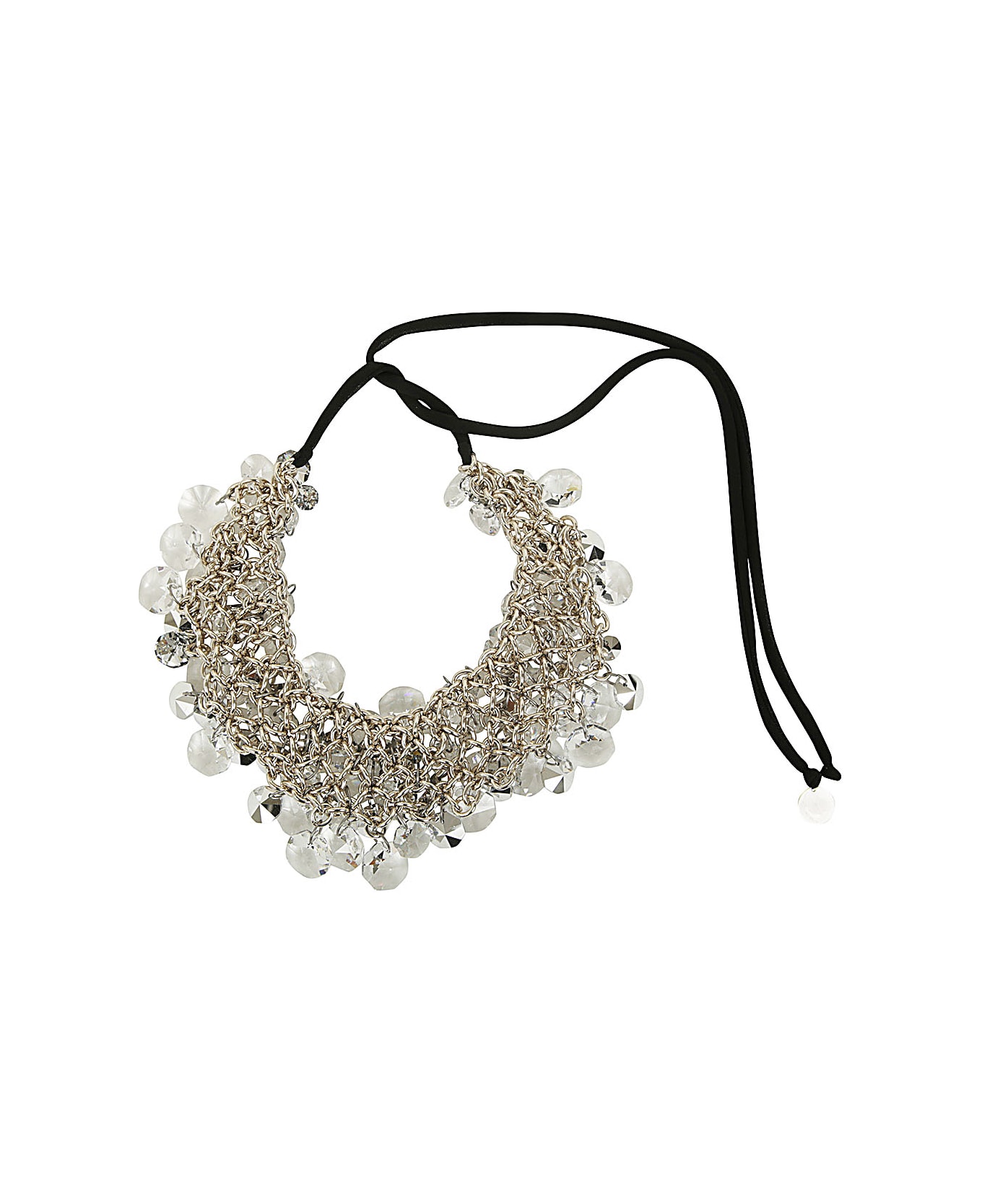 Maria Calderara Crystals And Diamonds Necklace - Tl Trasparent