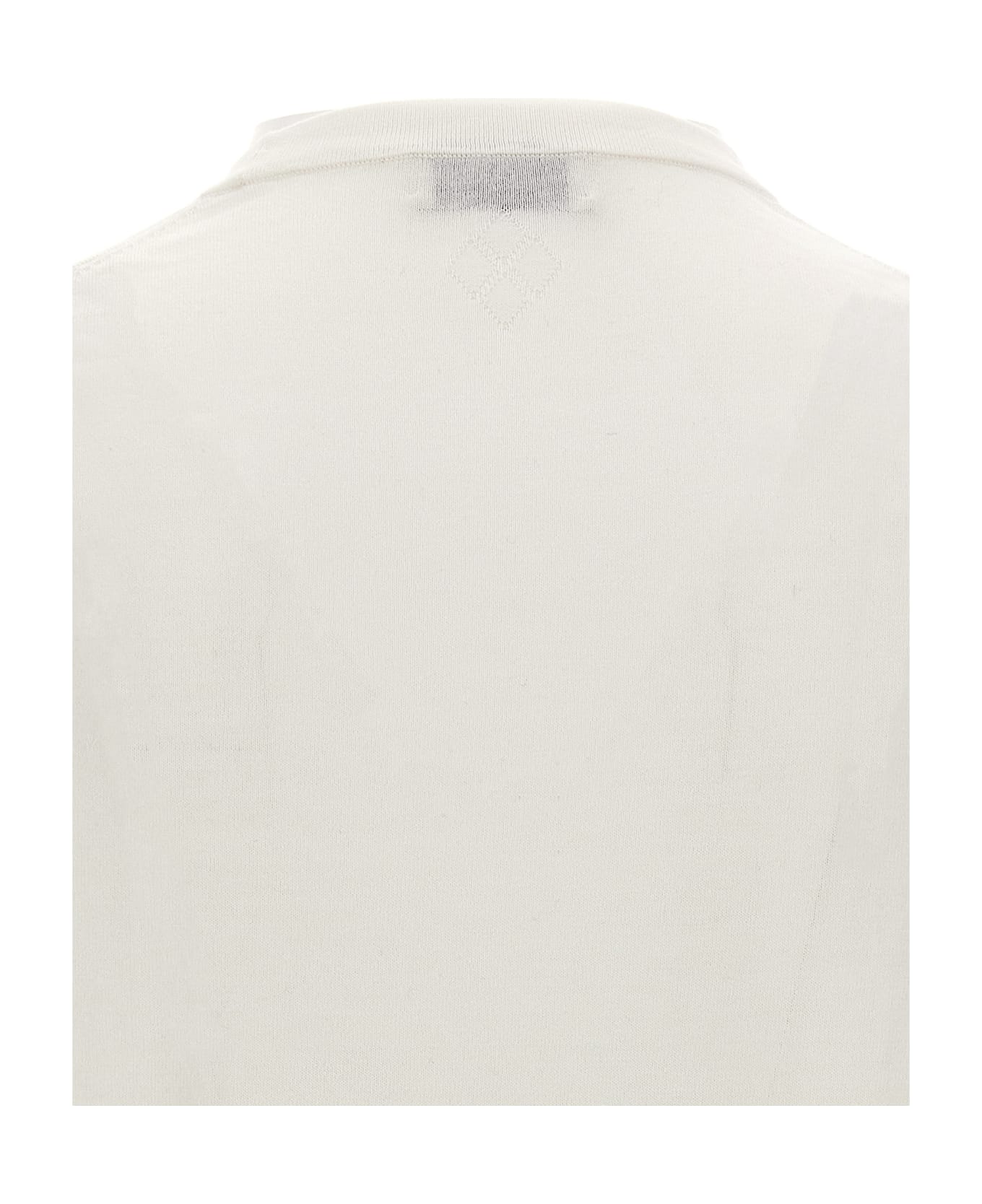 Ballantyne Cotton Sweater - White シャツ
