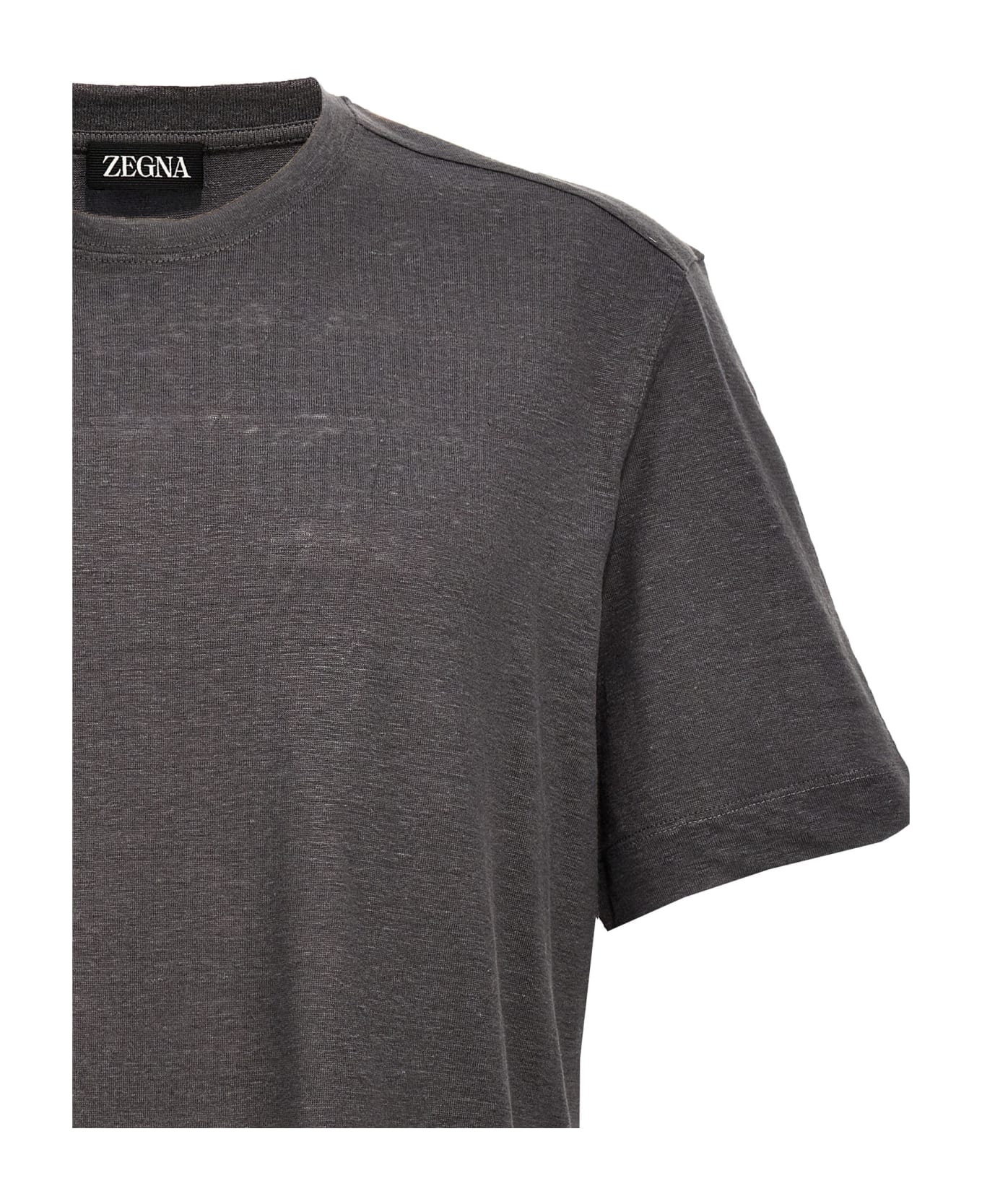 Zegna Linen T-shirt - Grey