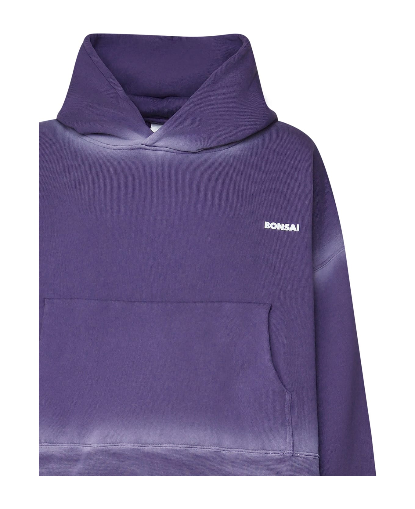 Bonsai Cropped Oversized Sweatshirt - PURPLE