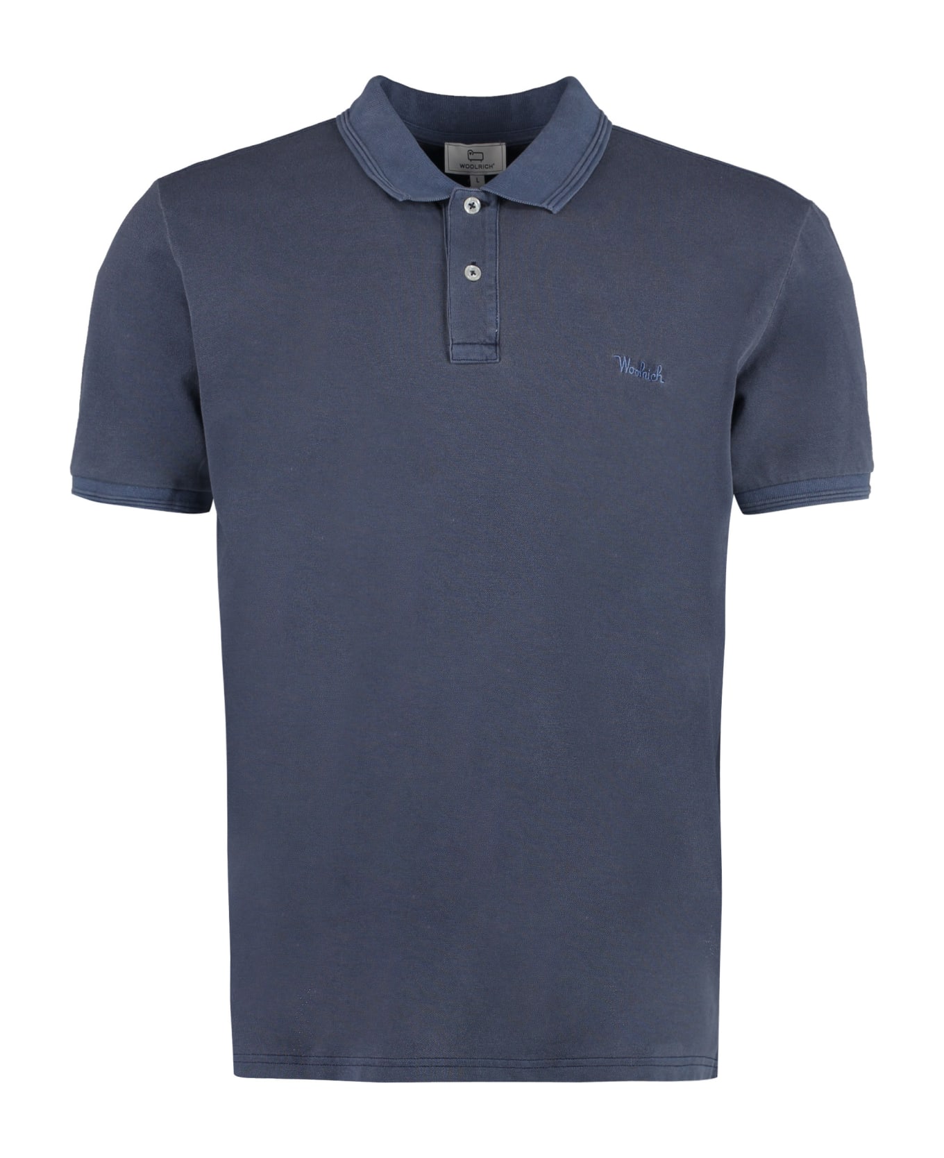 Woolrich Mackinack Cotton Polo Shirt - blue ポロシャツ