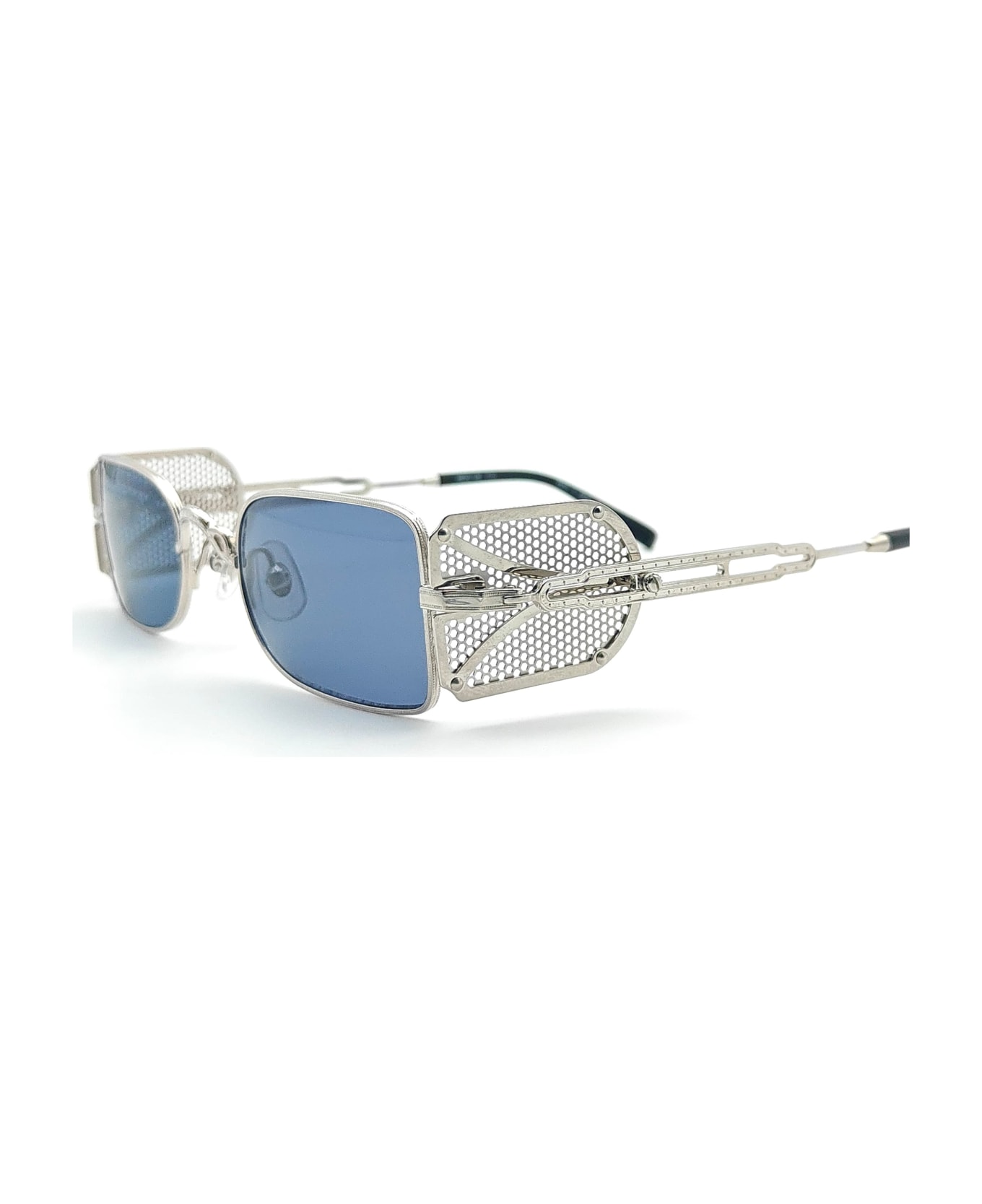 Matsuda 10611h - Palladium White / Brushed Silver Sunglasses - Silver