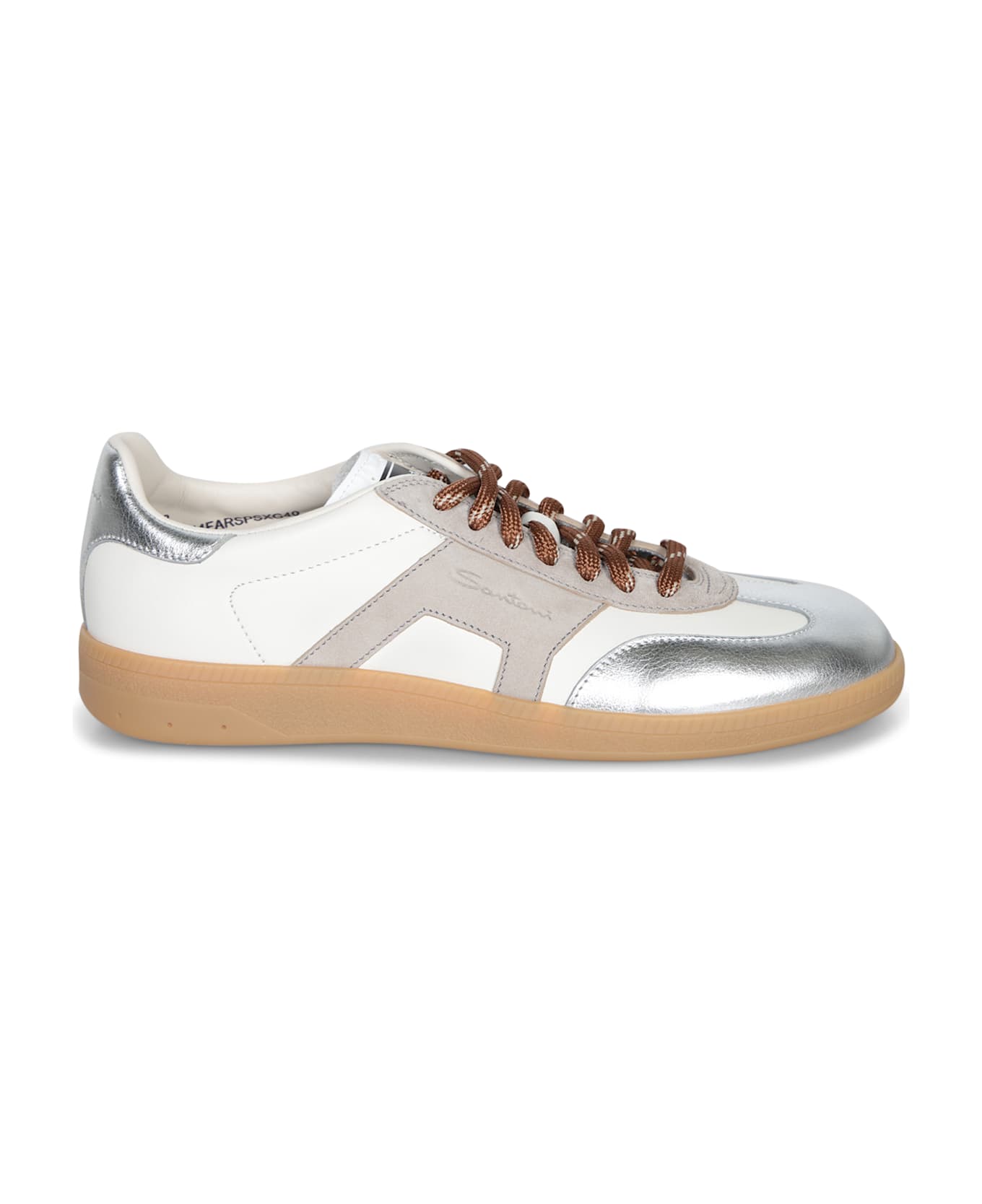 Santoni Olympid White-grey Sneakers - White
