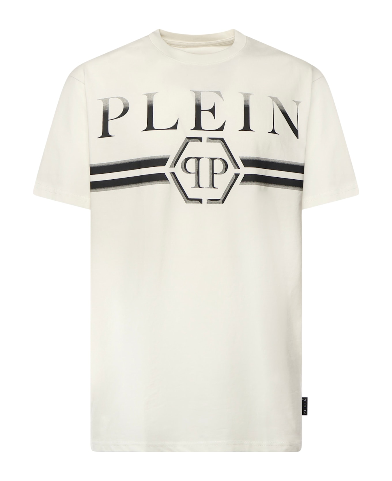 Philipp Plein T-shirt With Logo Print - Beige