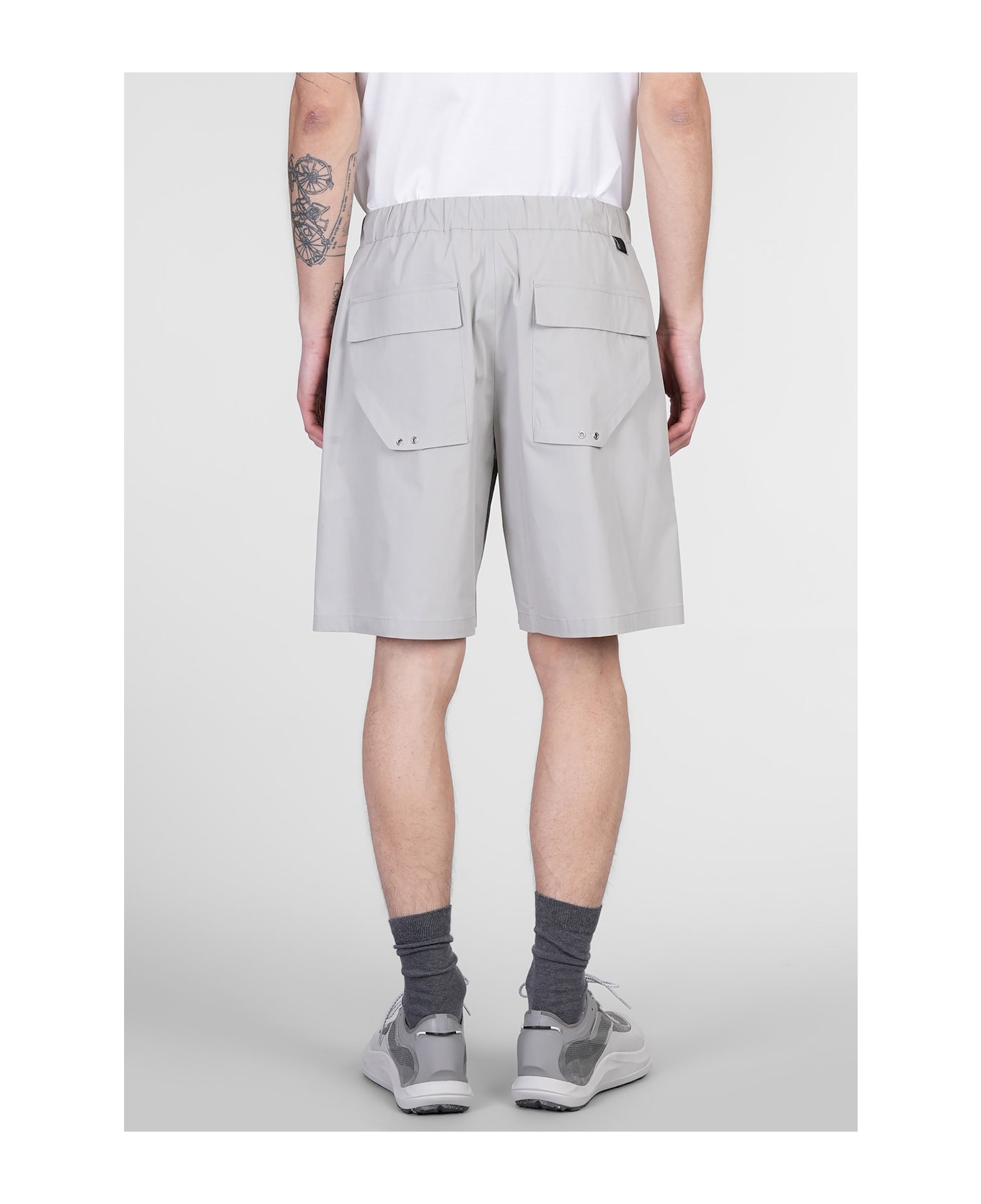 Low Brand Combo Shorts In Grey Cotton - grey