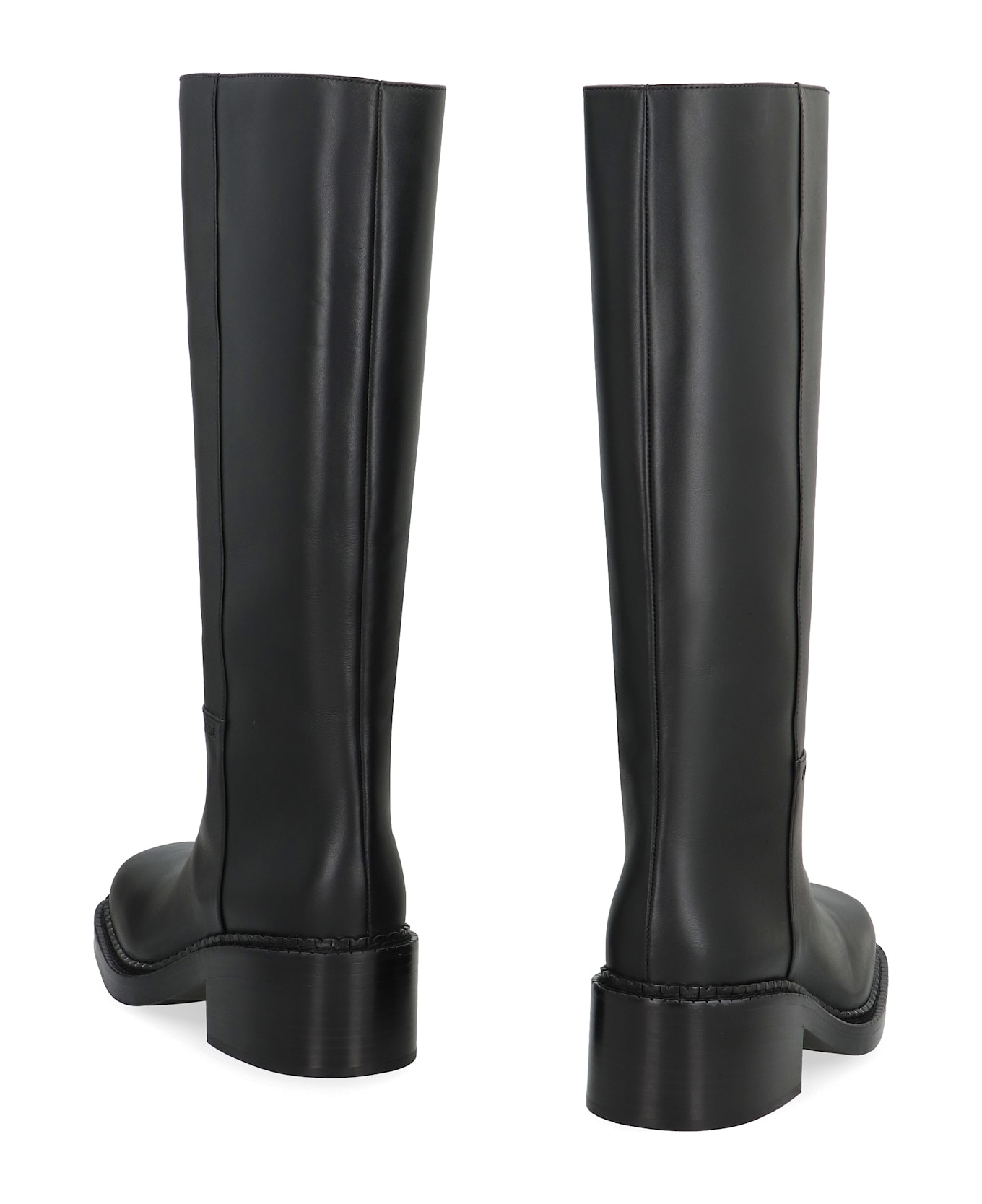 Prada Leather Boots - Nero