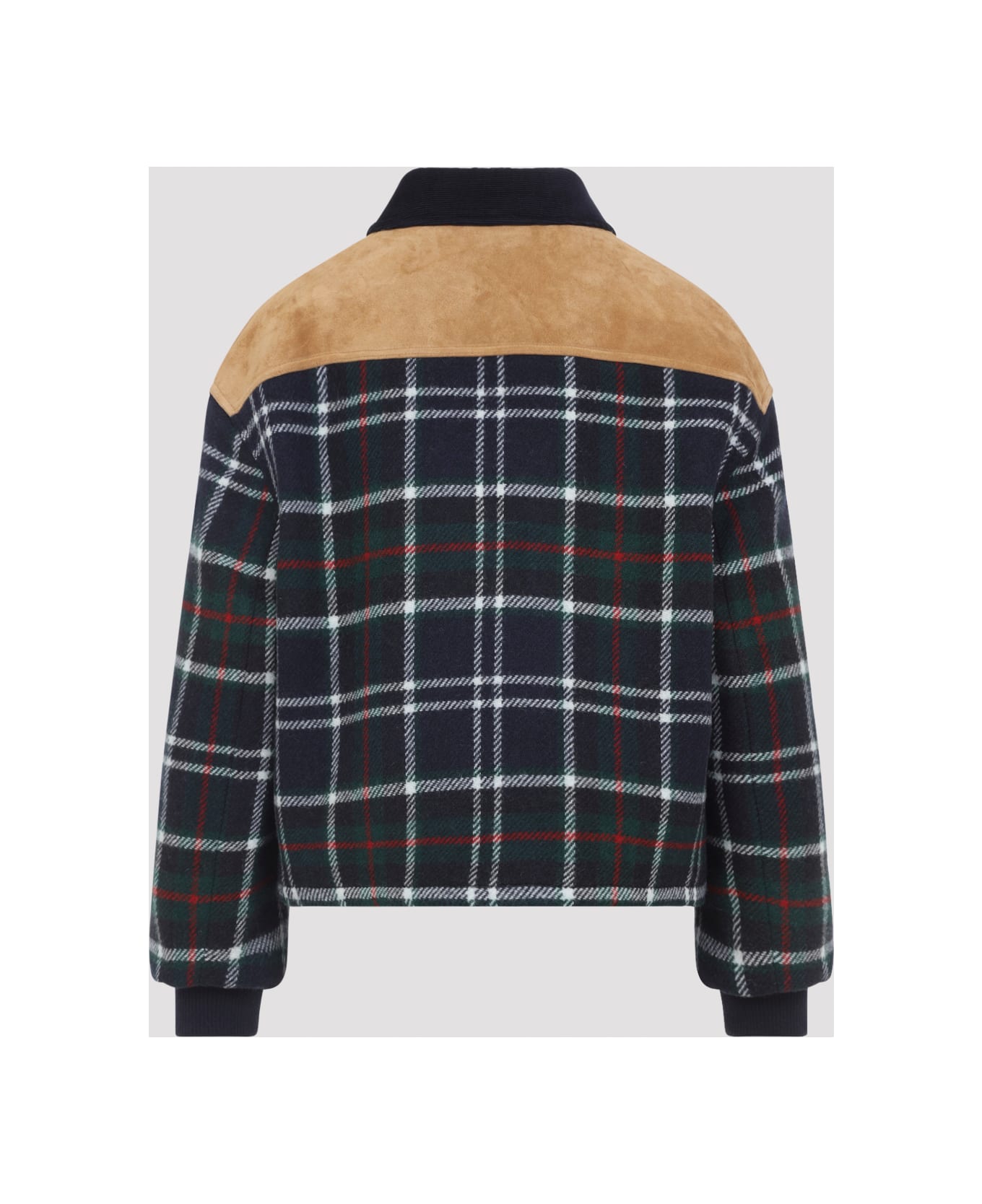 Celine Blouson Triomphe Bomber Jacket - Navy Green Red