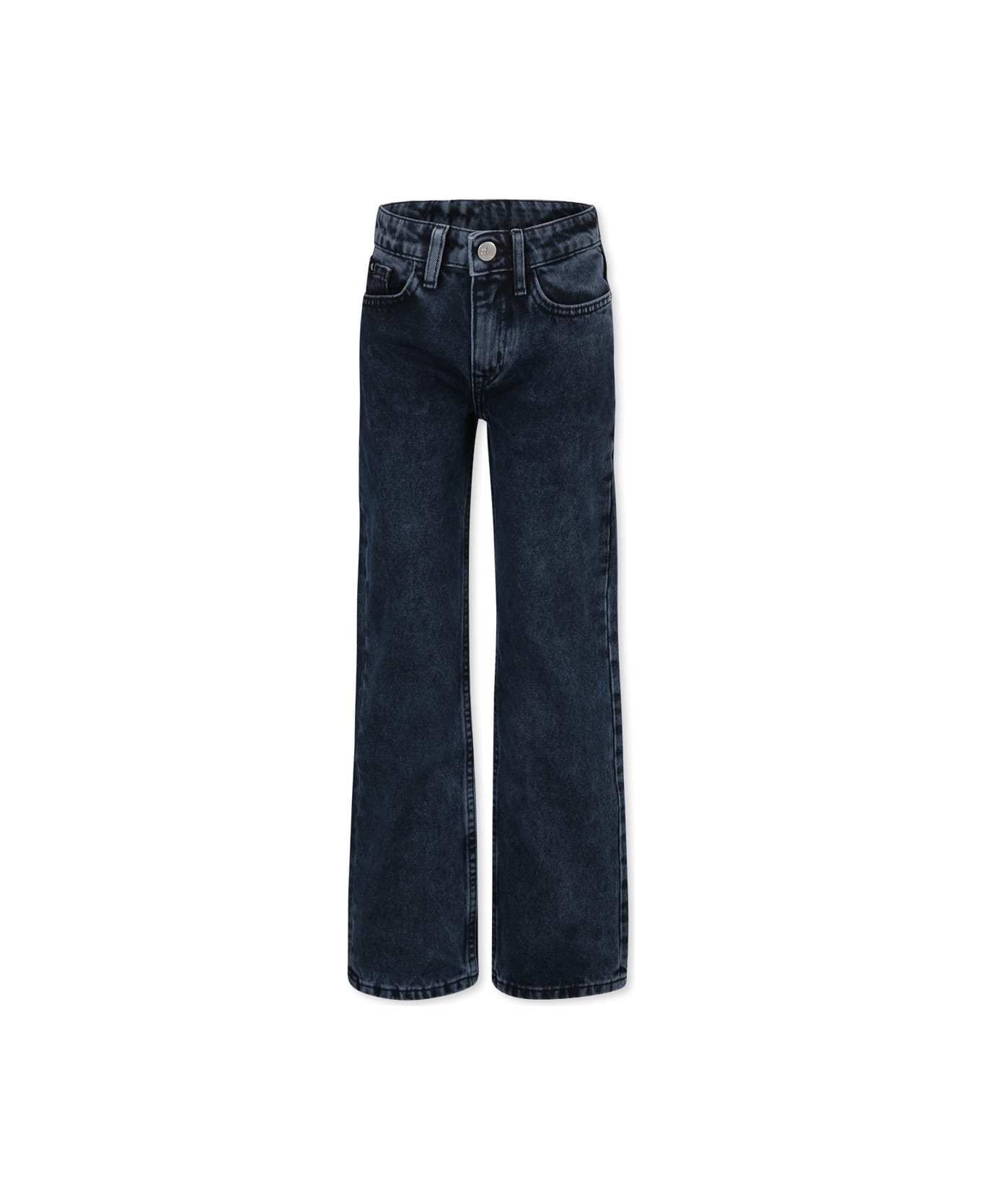 Calvin Klein Blue Jeans For Girl With Logo - Denim