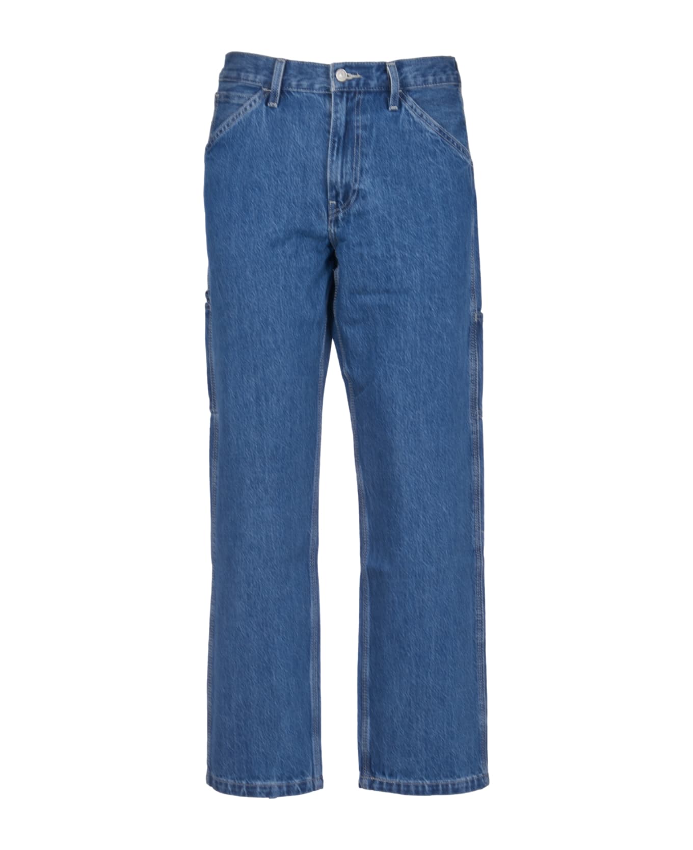 Levi's Button Straight Jeans - Mid Blue