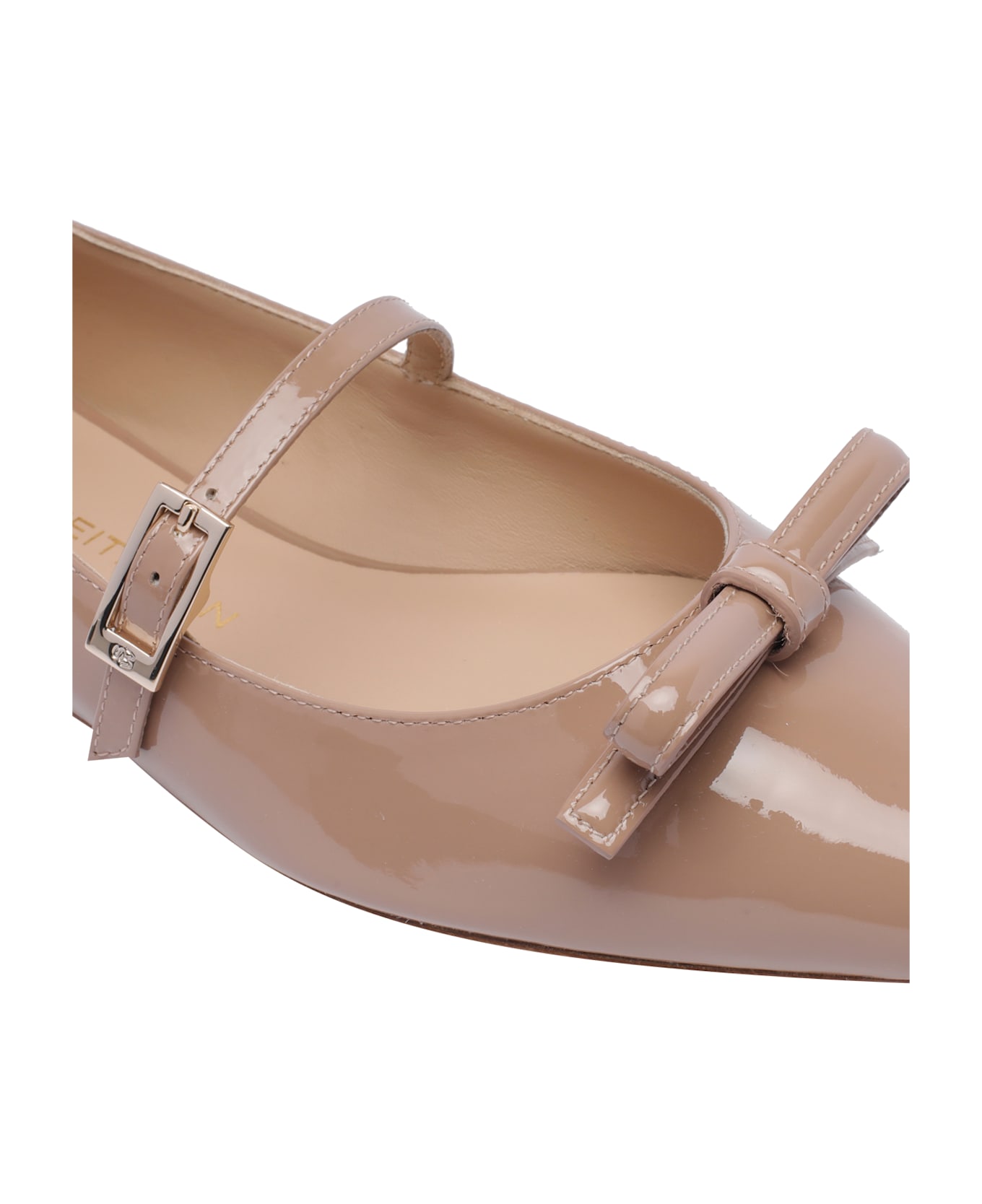 Stuart Weitzman Felicity Bow Mary Jane Ballets - Pink