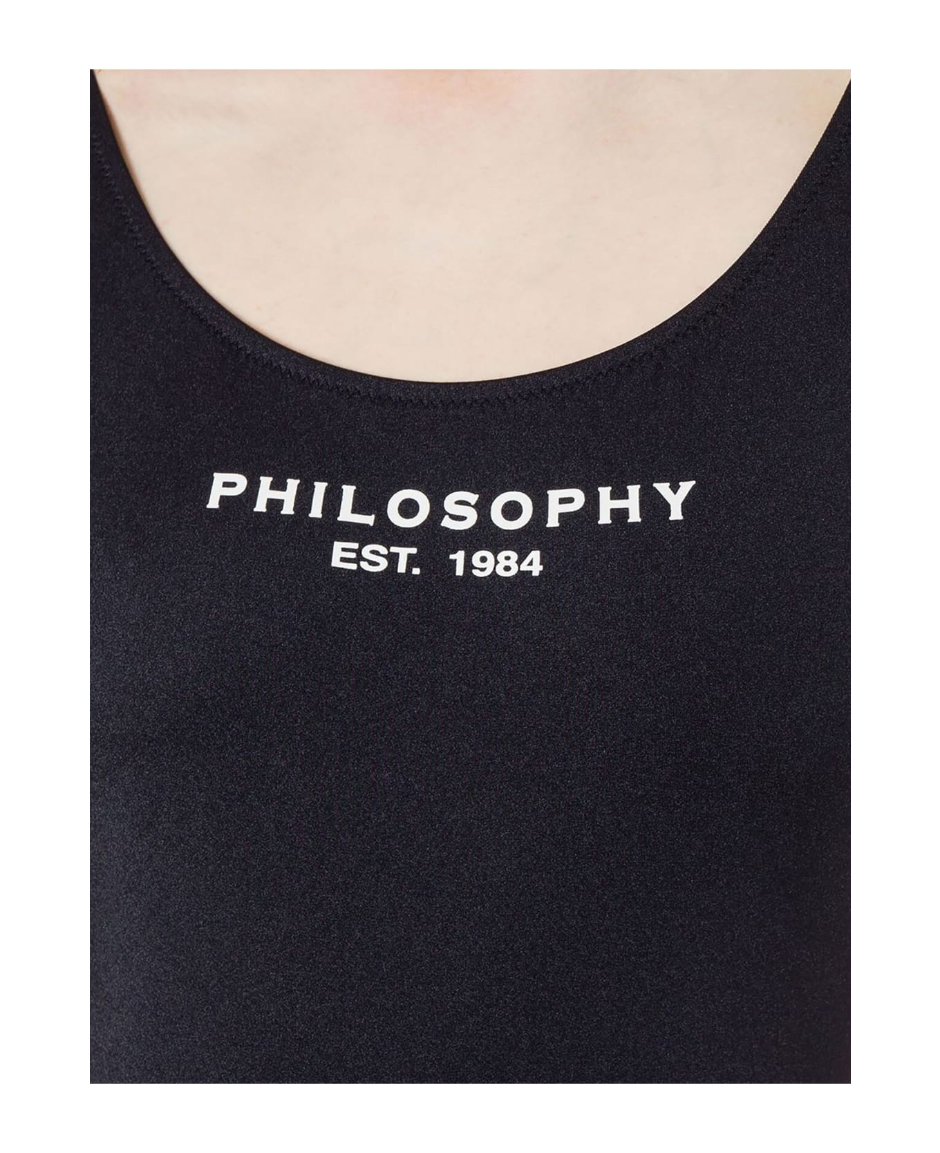 Philosophy di Lorenzo Serafini Lycra One-piece Swimsuit - Black