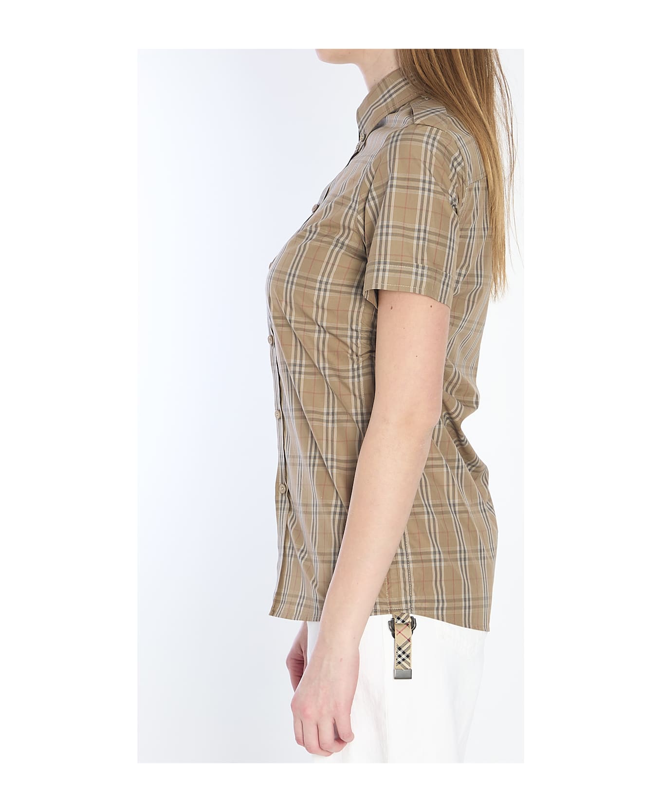 Burberry Check Shirt - BROWN