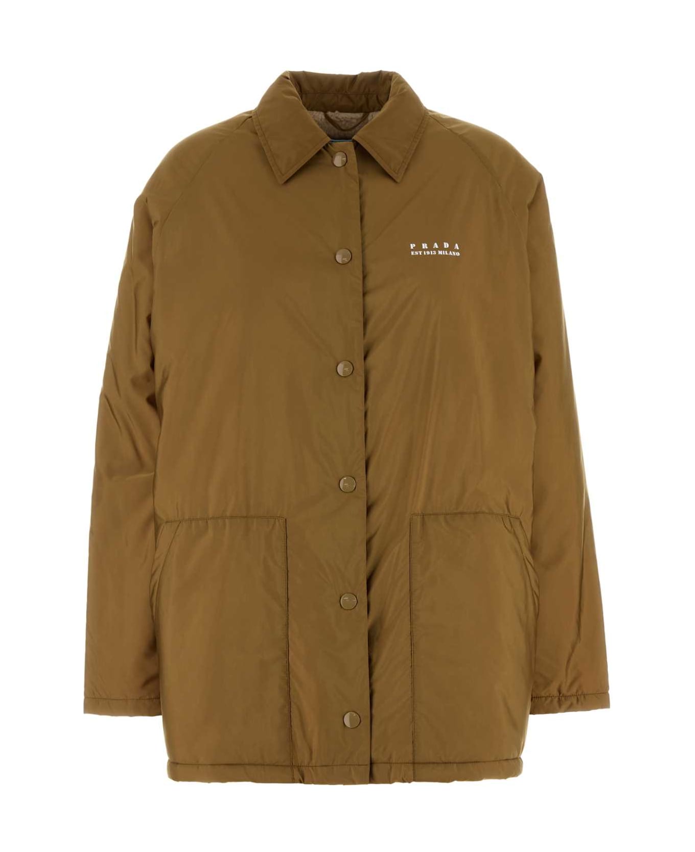 Prada Camel Re-nylon Jacket - SUGHERO