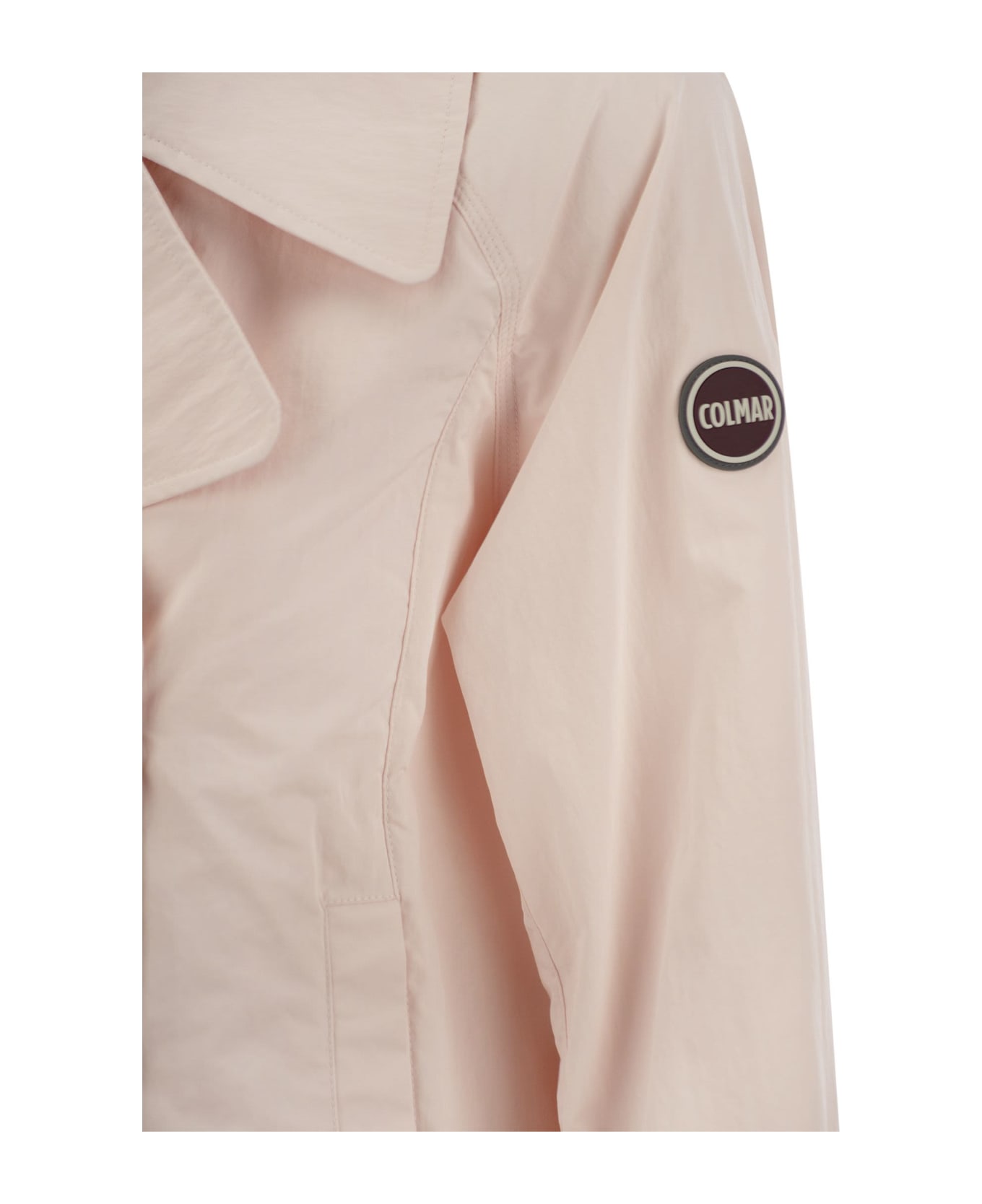 Colmar Double-breasted Blazer In Cotton Fabric - Pink