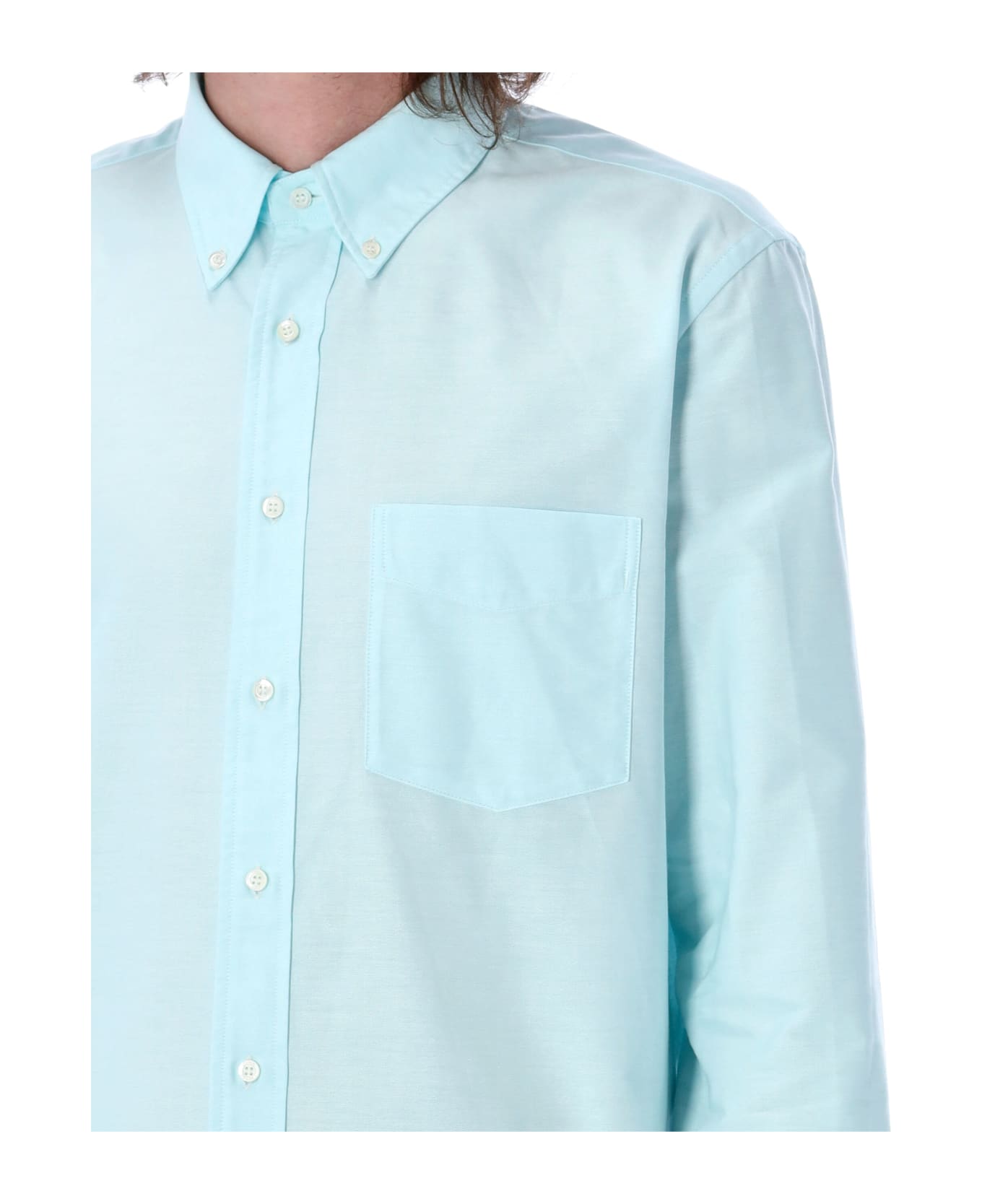 Aspesi Oxford Cotton Shirt - AQUA