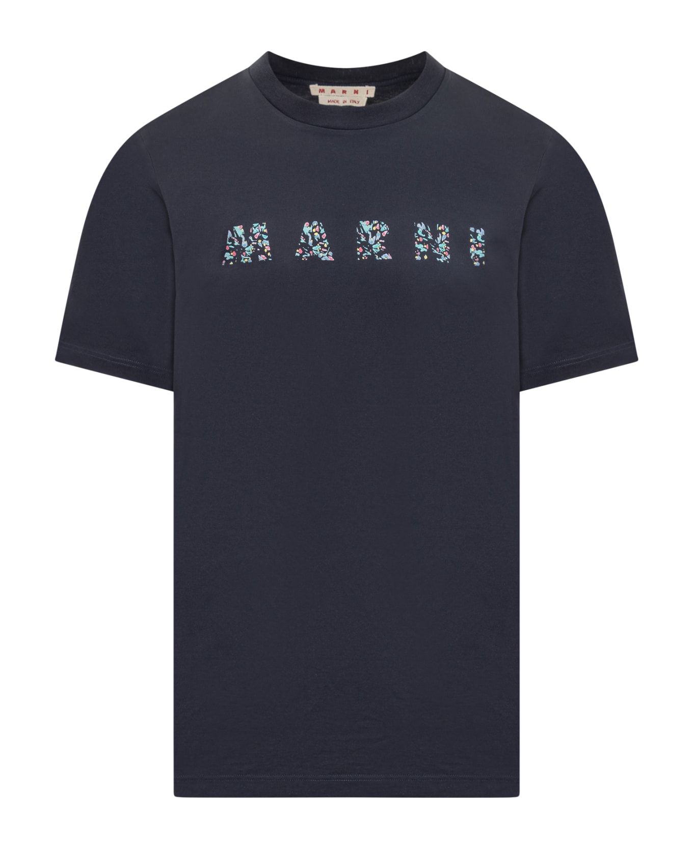 Marni T-shirt With Logo - BLU BLACK シャツ