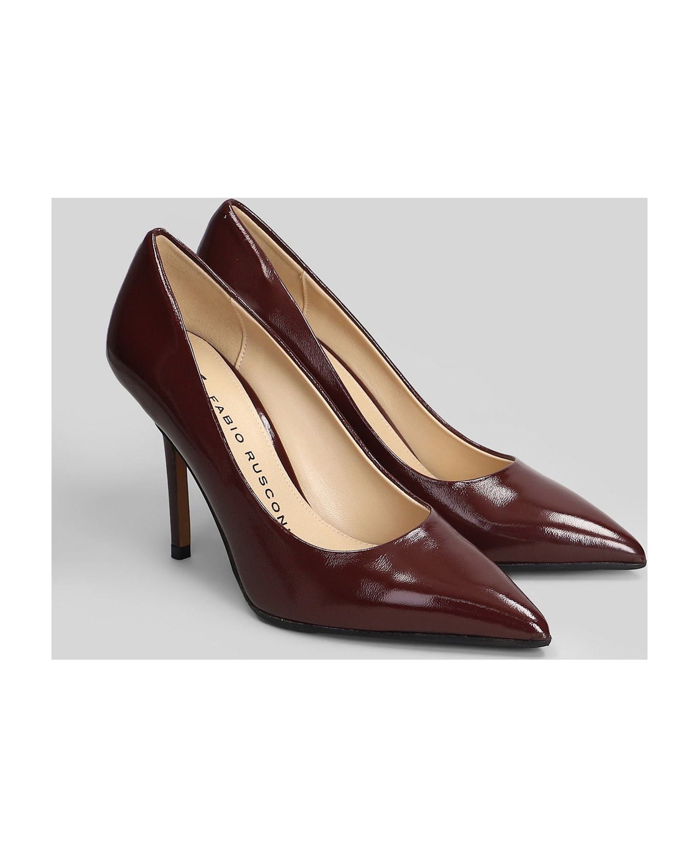 Fabio Rusconi Pumps In Bordeaux Leather - bordeaux