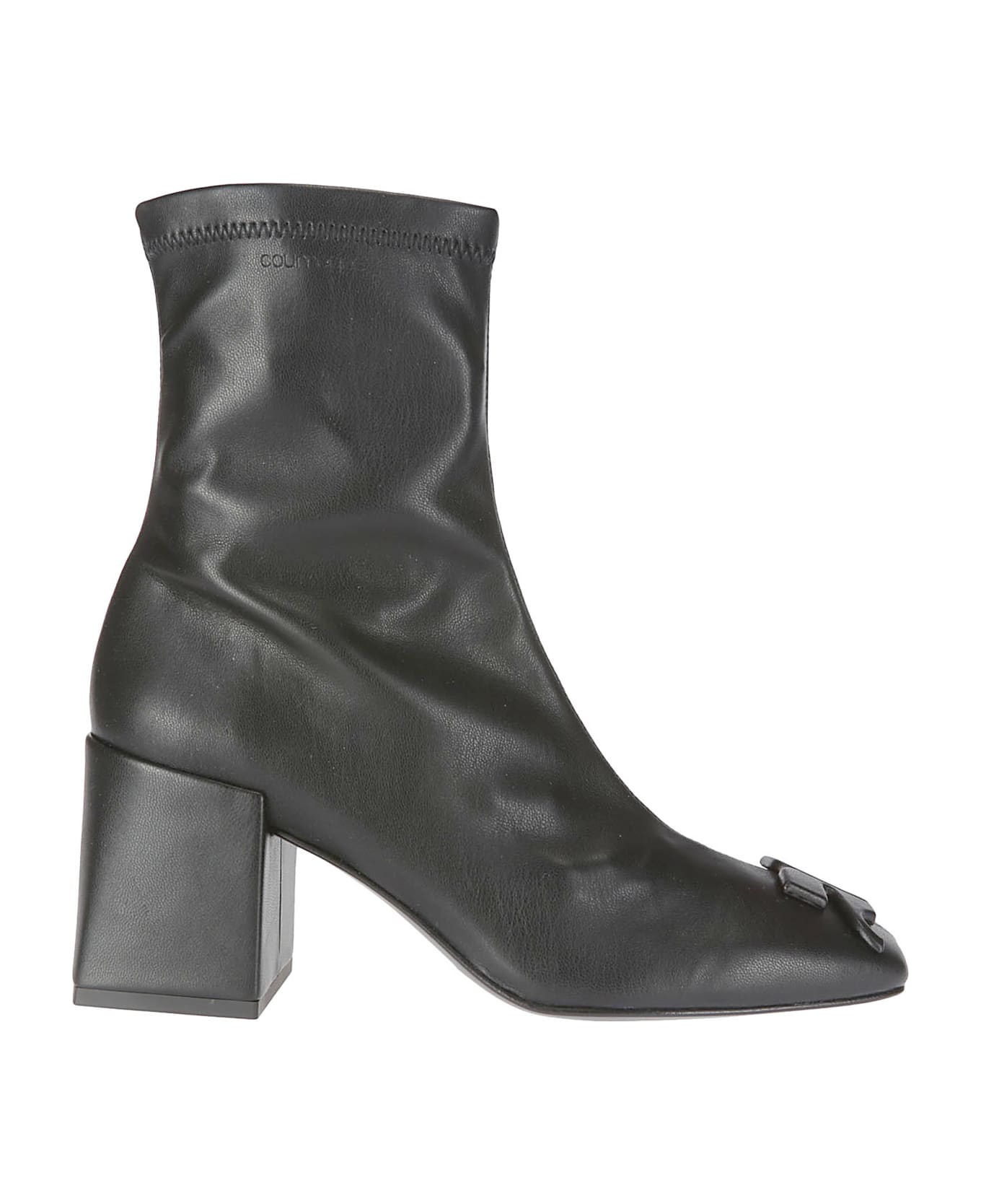 Courrèges Reedition Eco-leather Ac Ankle Boots - BLACK