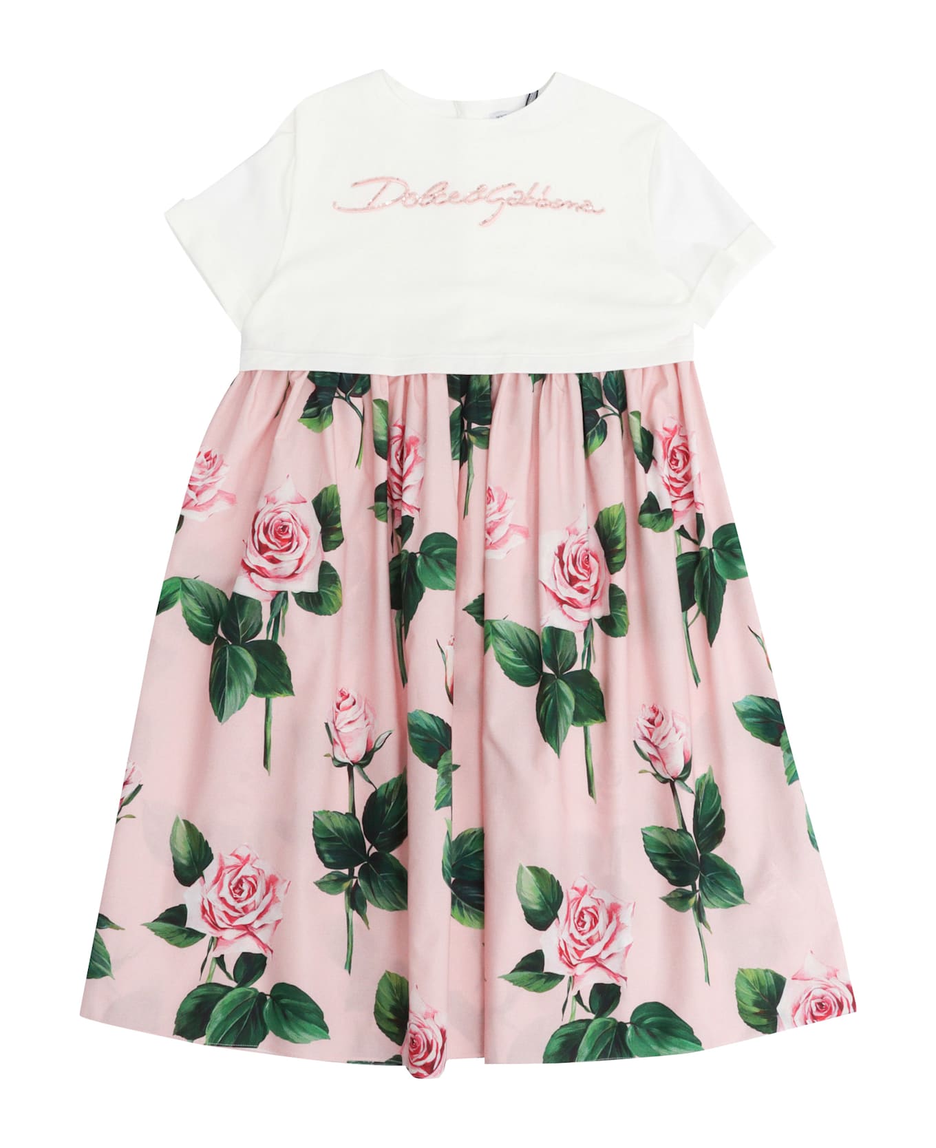 Dolce & Gabbana Short Sleeves Dress - MULTICOLOR