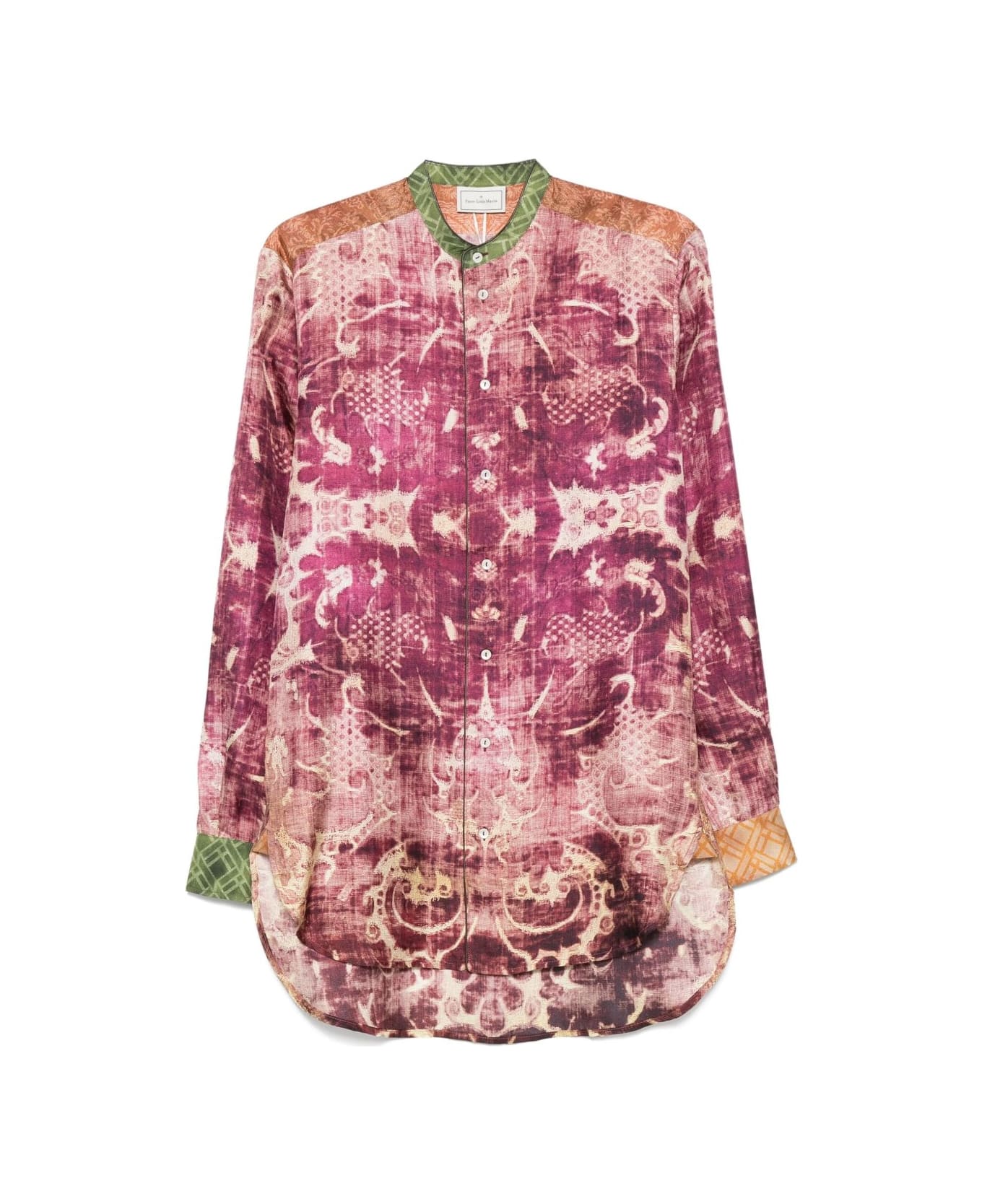 Pierre-Louis Mascia Printed Silk Shirt - Purple