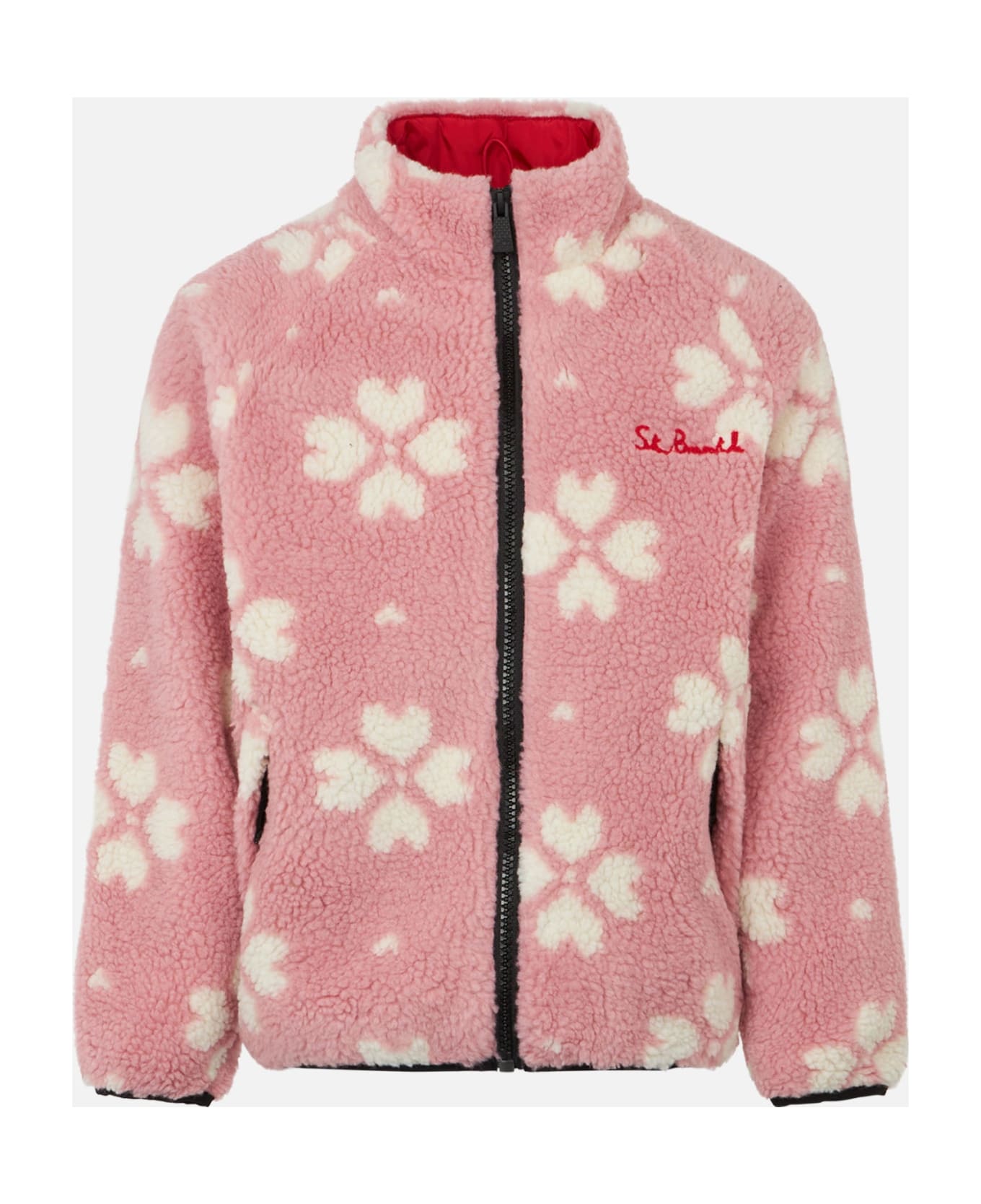 MC2 Saint Barth Girl Sherpa Jacket With Hello Kitty Print | Hello Kitty Special Edition - PINK