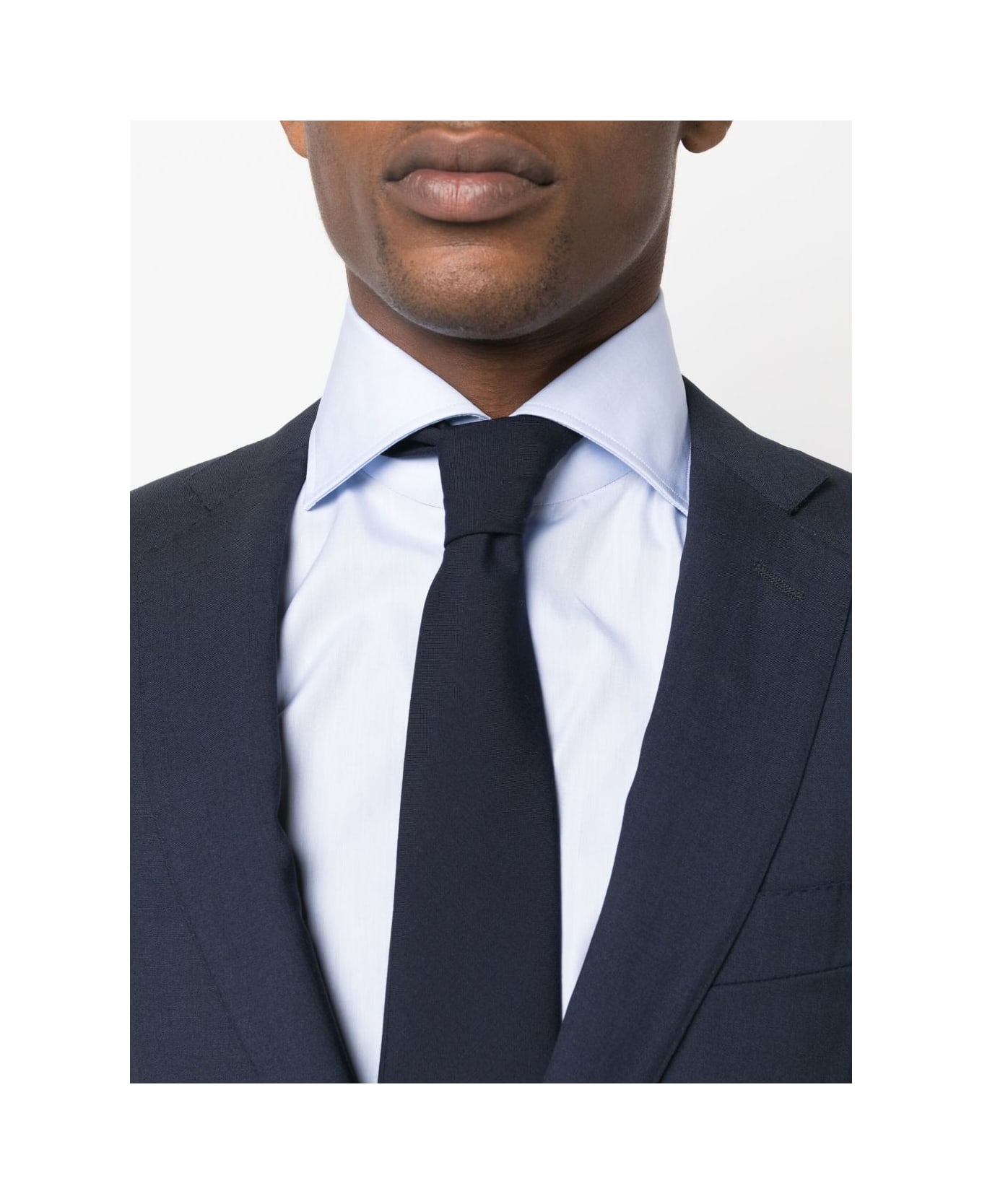 Finamore Napoli Cotton Shirt - Clear Blue