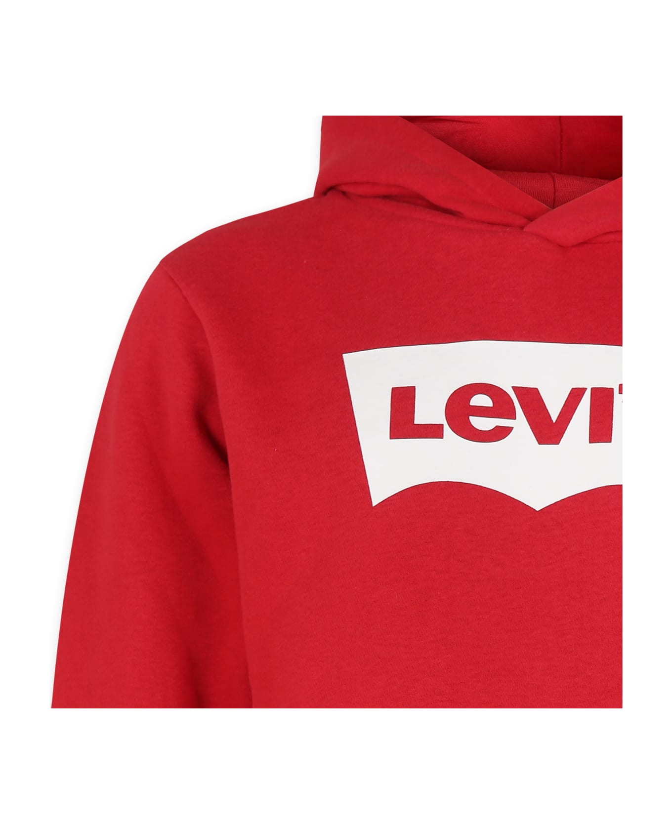 Levi's Red Sweatshirt For Boy With White Logo - Red