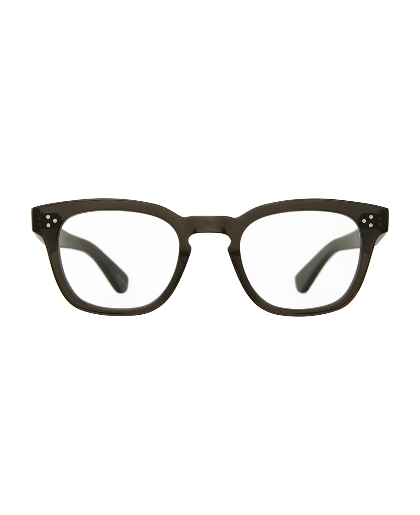 Garrett Leight Regent Black Glass Glasses - Black Glass