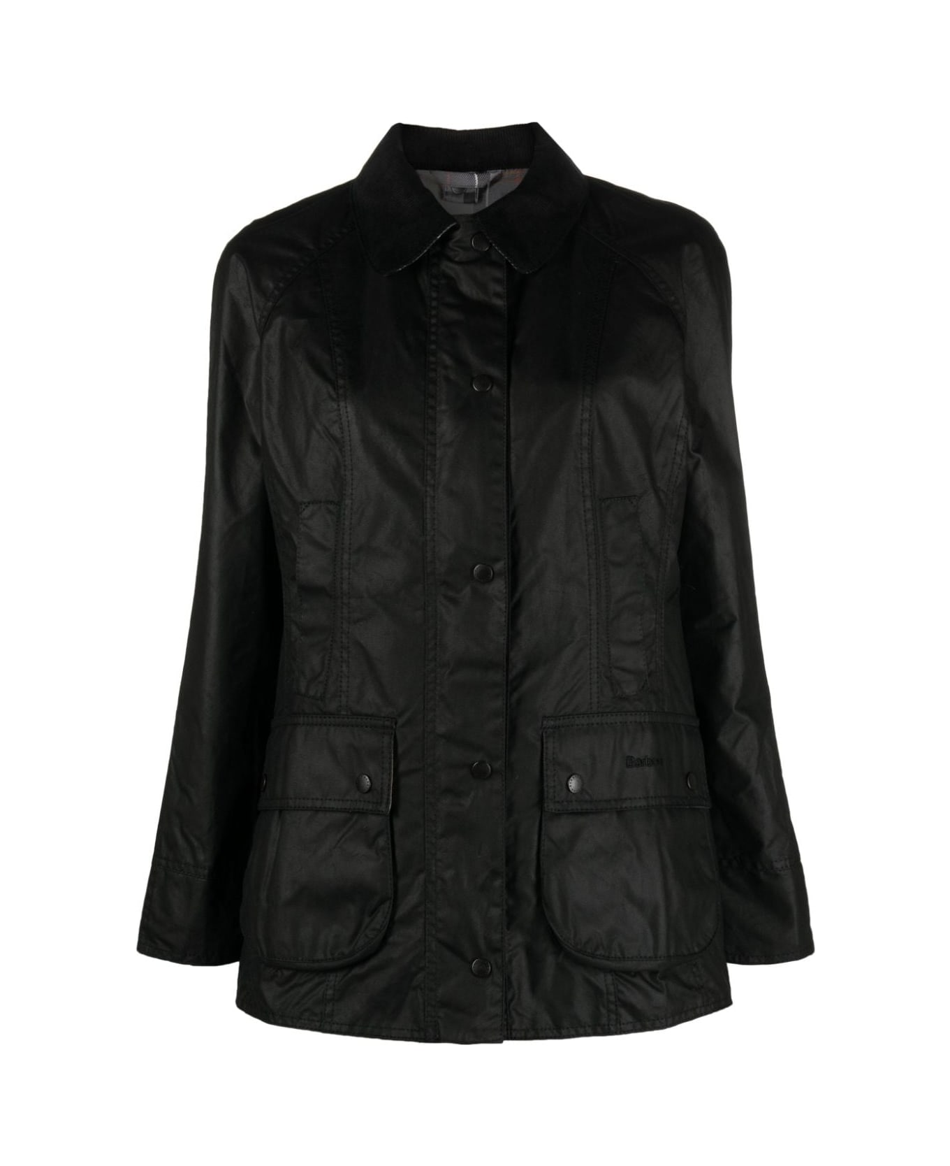 Barbour Beadnell Cotton Wax Outwear Jacket - Black