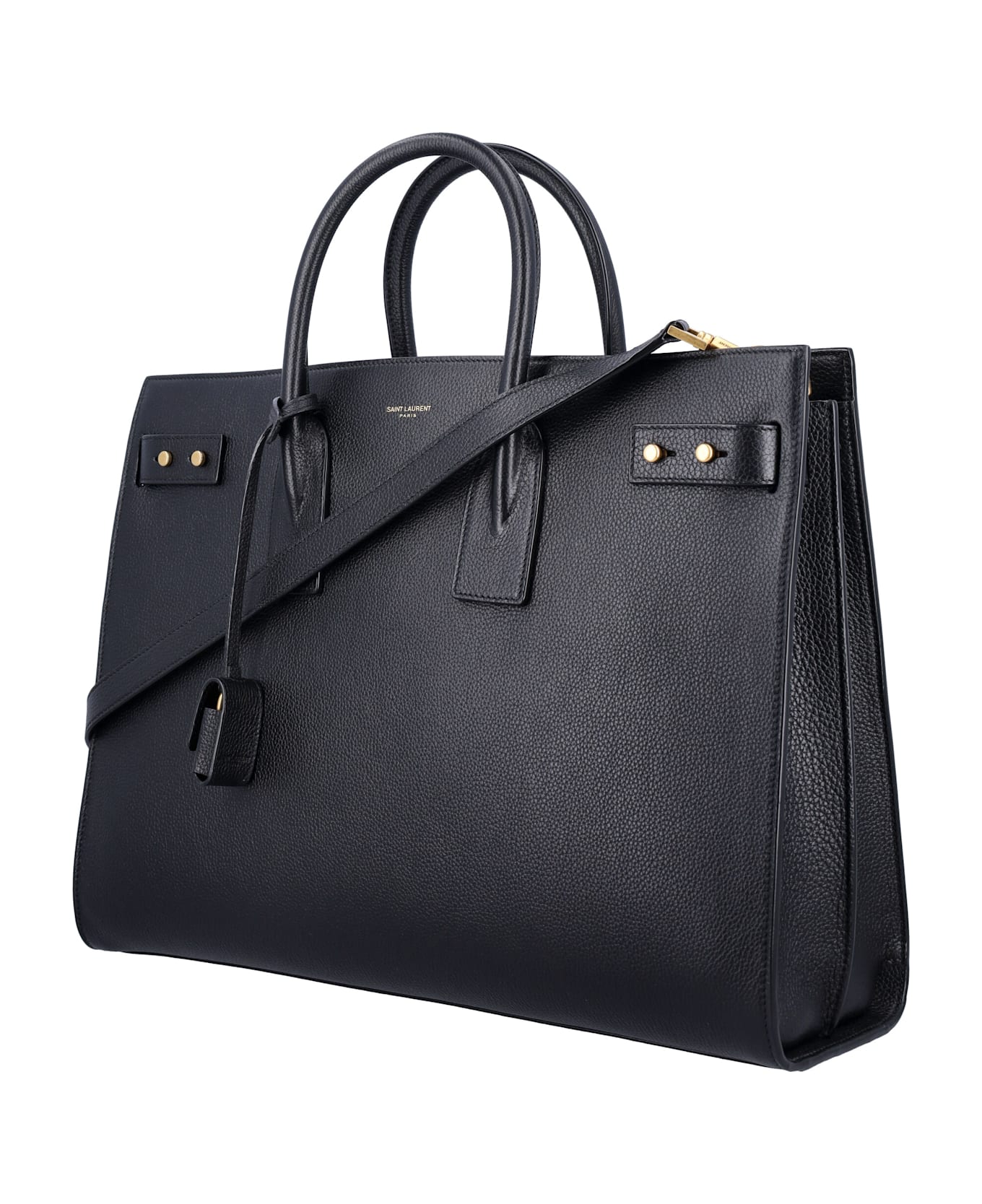 Saint Laurent Sac De Jour Thin Large - BLACK