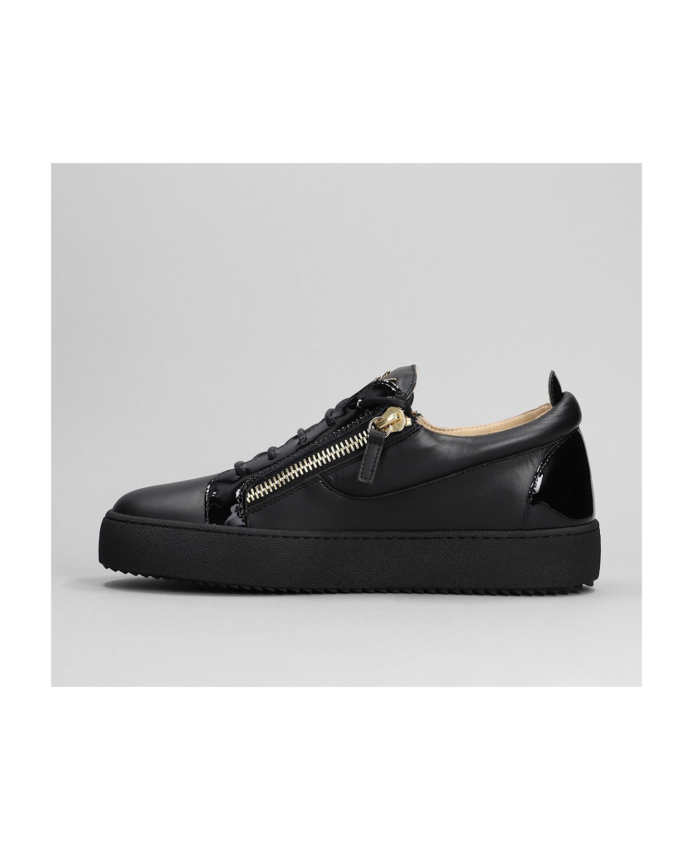 Giuseppe Zanotti A1 Sneakers In Black Leather - black