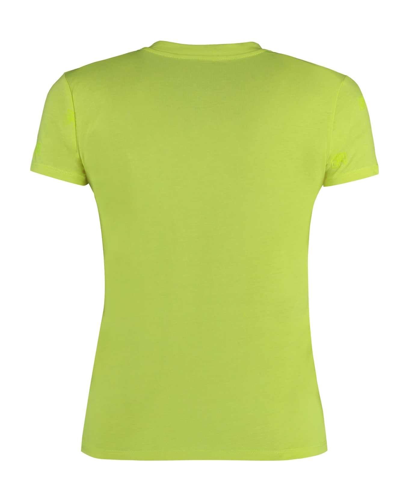 Elisabetta Franchi Cotton Crew-neck T-shirt - Yellow Tシャツ