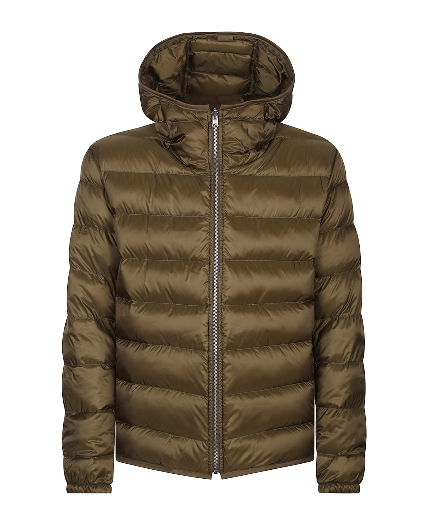 Ten C Down Liner Hooded With Pockets - Green