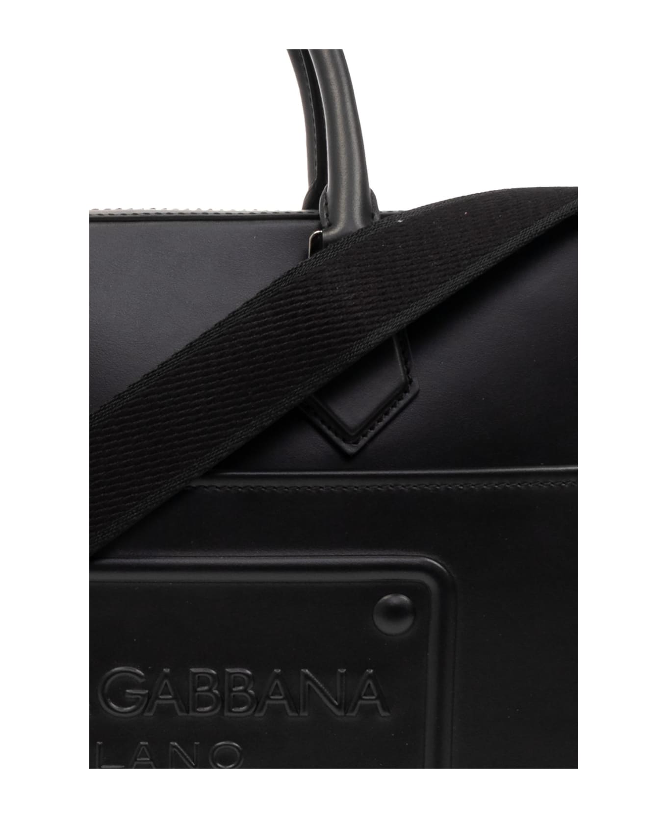Dolce & Gabbana Briefcase With Logo - Nero