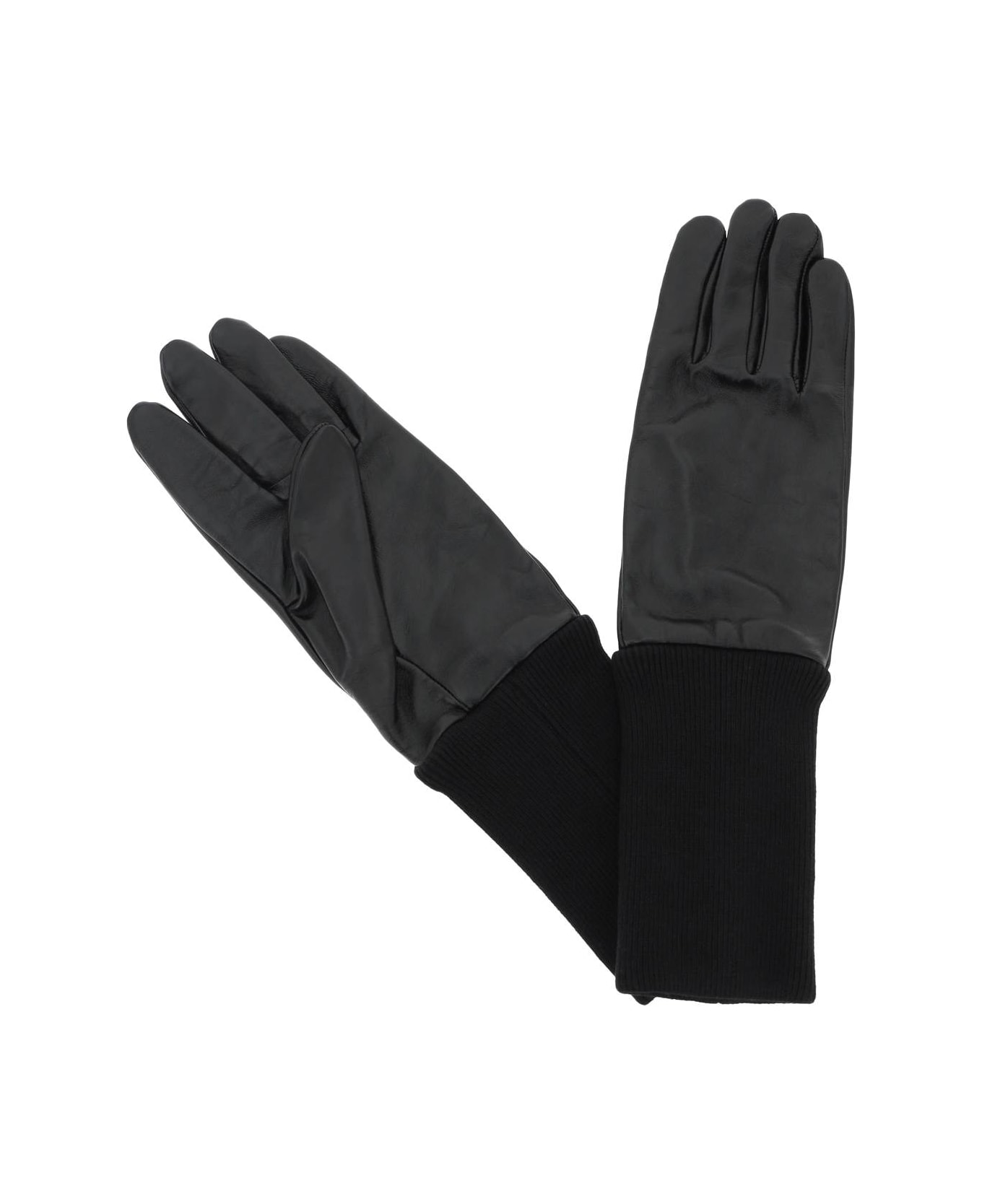 032c Leather Gloves - BLACK (Black)