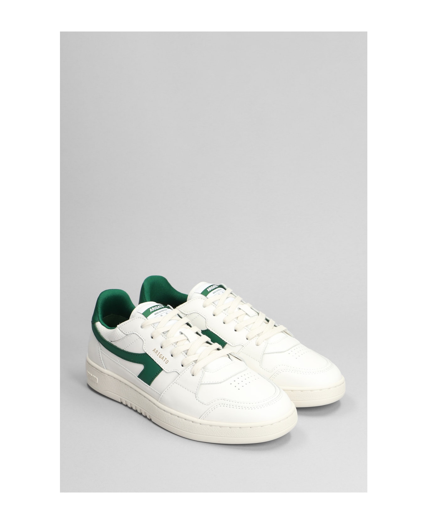 Axel Arigato Dice-a Sneaker Sneakers In White Leather - White Green