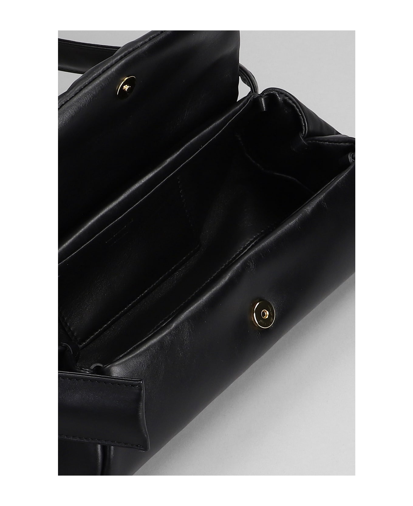 Jil Sander Cannolo Piccolo Shoulder Bag In Black Leather - Black