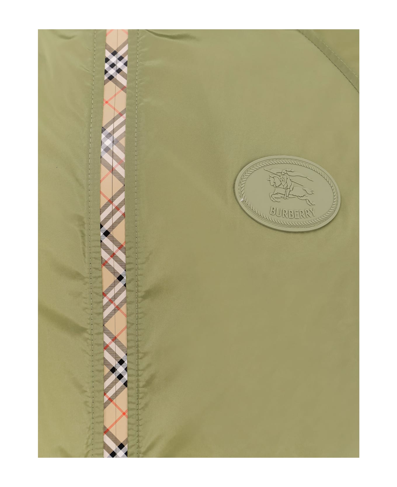 Burberry Nylon Jacket With Ekd Patch - WREATH
