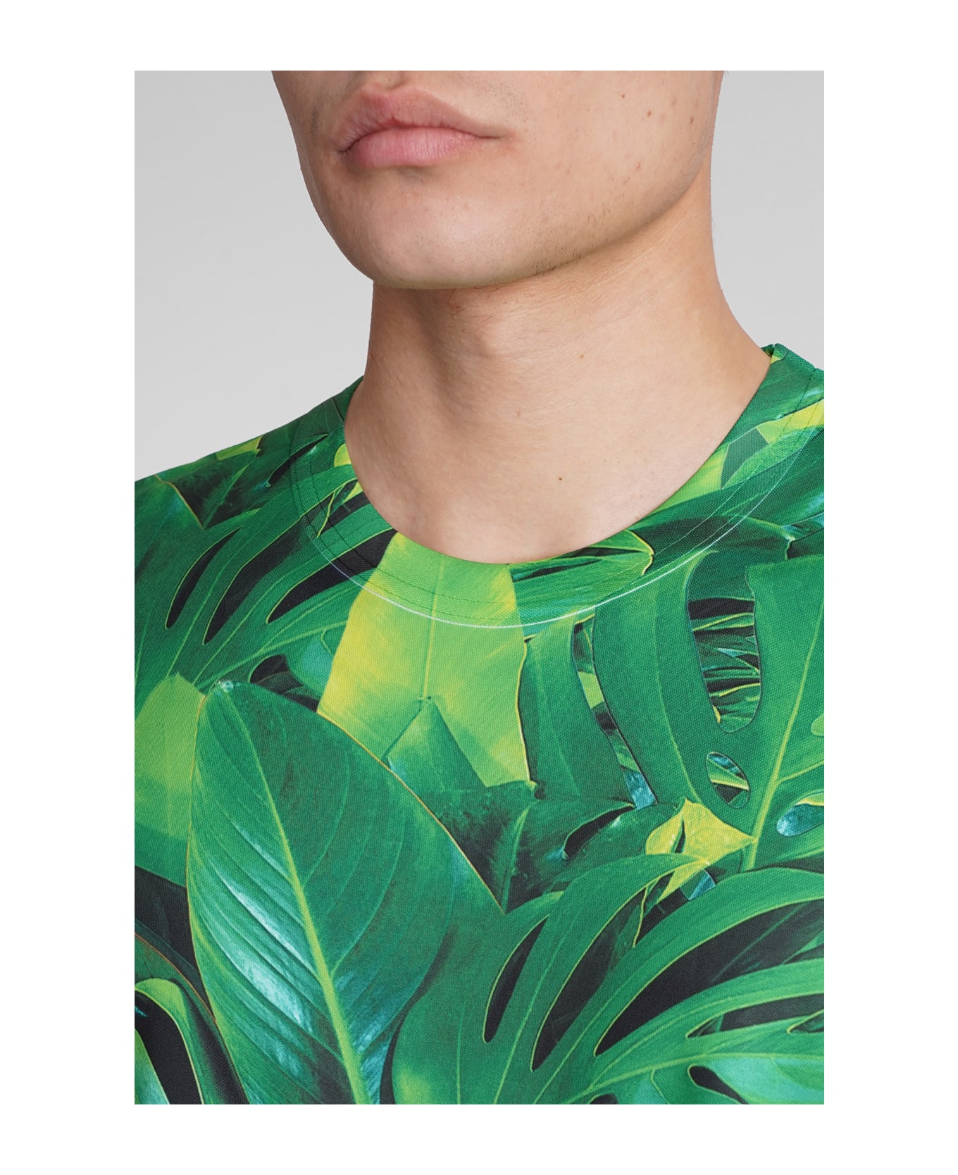 Comme Des Garçons Homme Plus T-shirt In Green Polyester - green