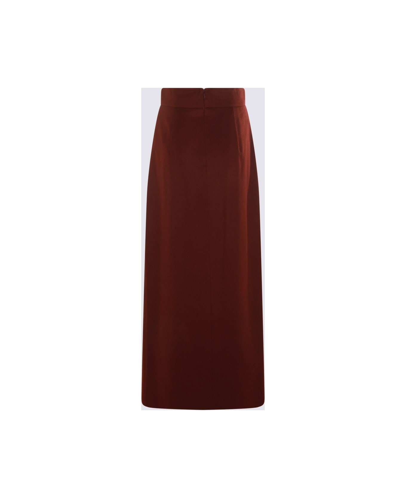 Max Mara Cherry Wool Zattera Skirt - CILIEGIA