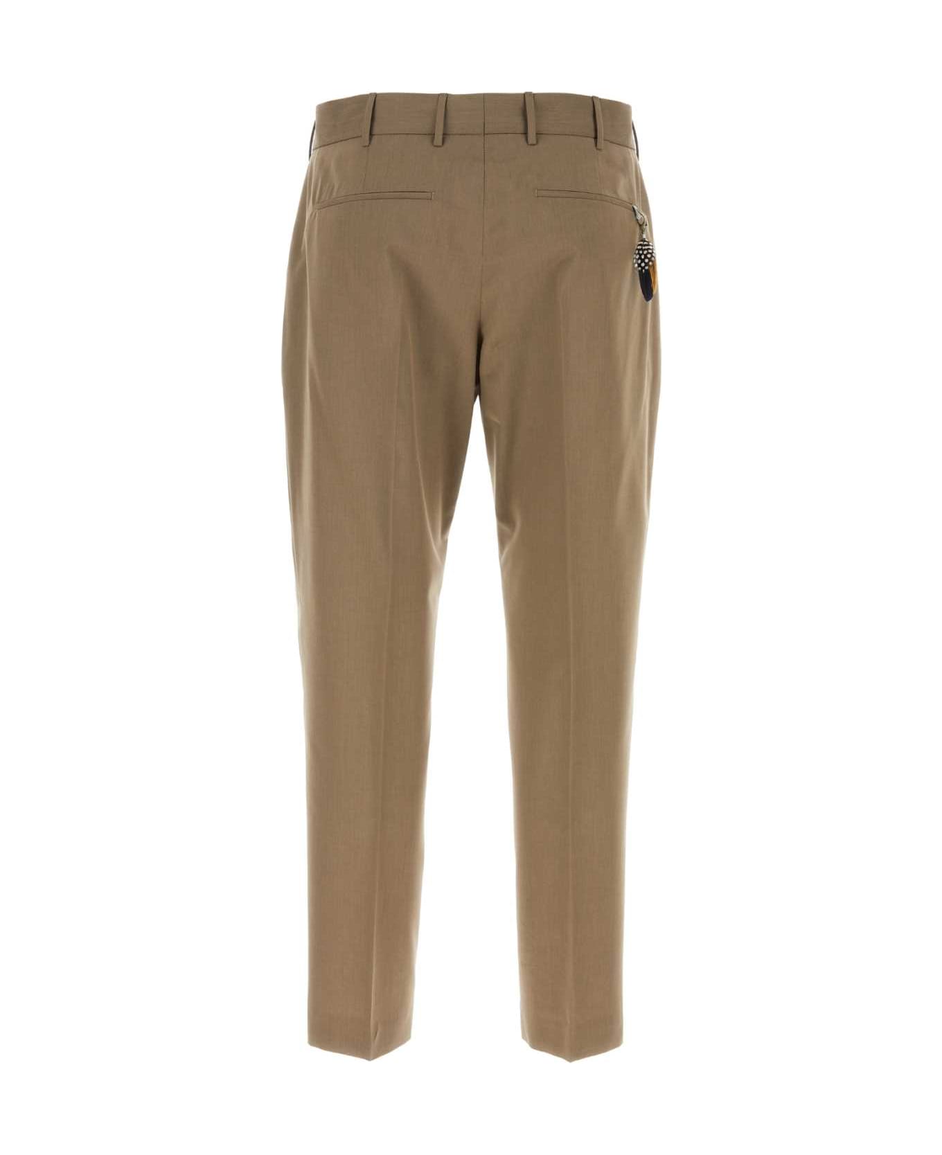PT01 Cappuccino Stretch Cotton Pant - BEIGE ボトムス