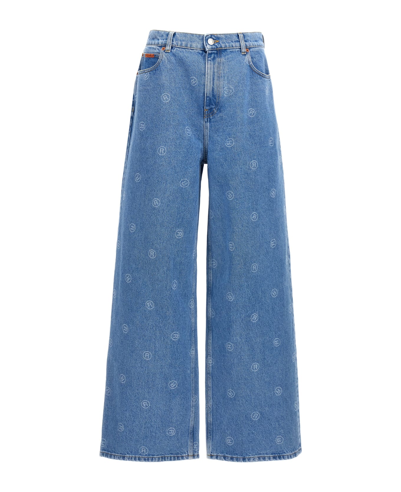 Martine Rose All-over Logo Jeans - Light Blue